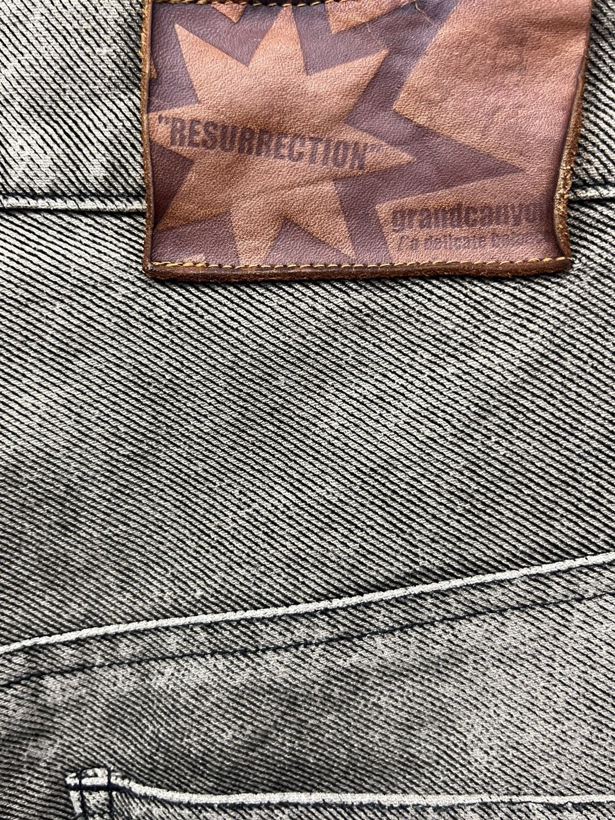 Clover Canyon 💥SICK PATCHWORK🔥Japanese Brand Street Fashion Distressed Size US 32 / EU 48 - 8 Thumbnail