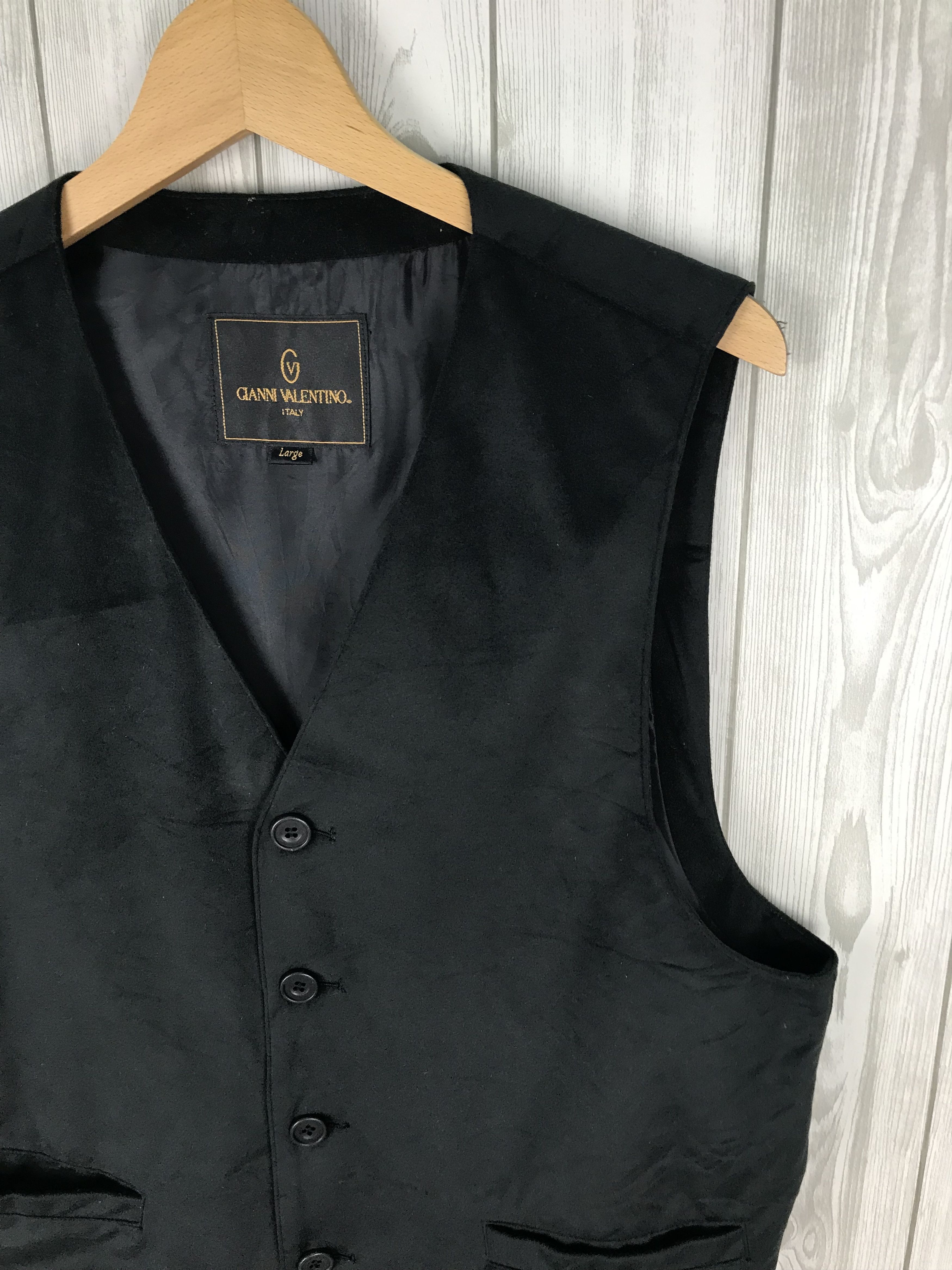 Gianni Valentino GIANNI VALENTINO Velvet Cotton Vest Size US L / EU 52-54 / 3 - 6 Thumbnail