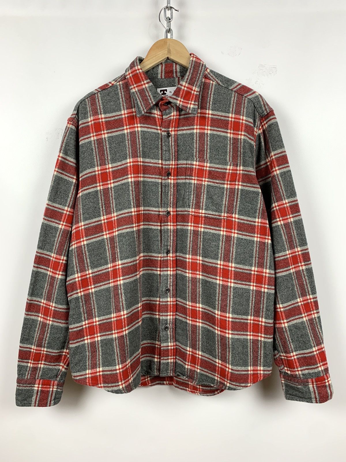 Tellason Tellason Flannel Checkered Plaid Long Sleeve Shirt Size US XL / EU 56 / 4 - 1 Thumbnail