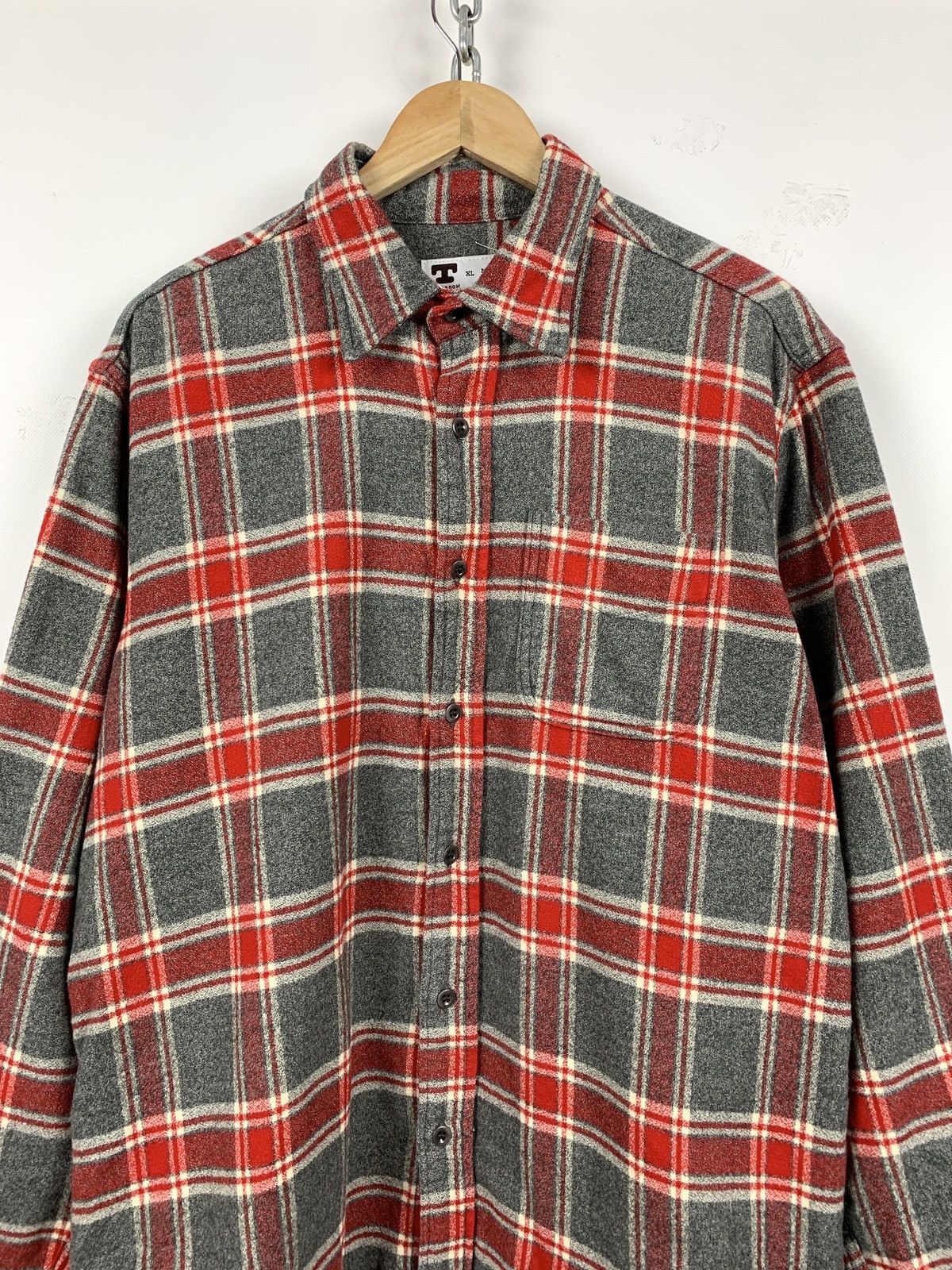 Tellason Tellason Flannel Checkered Plaid Long Sleeve Shirt Size US XL / EU 56 / 4 - 3 Thumbnail