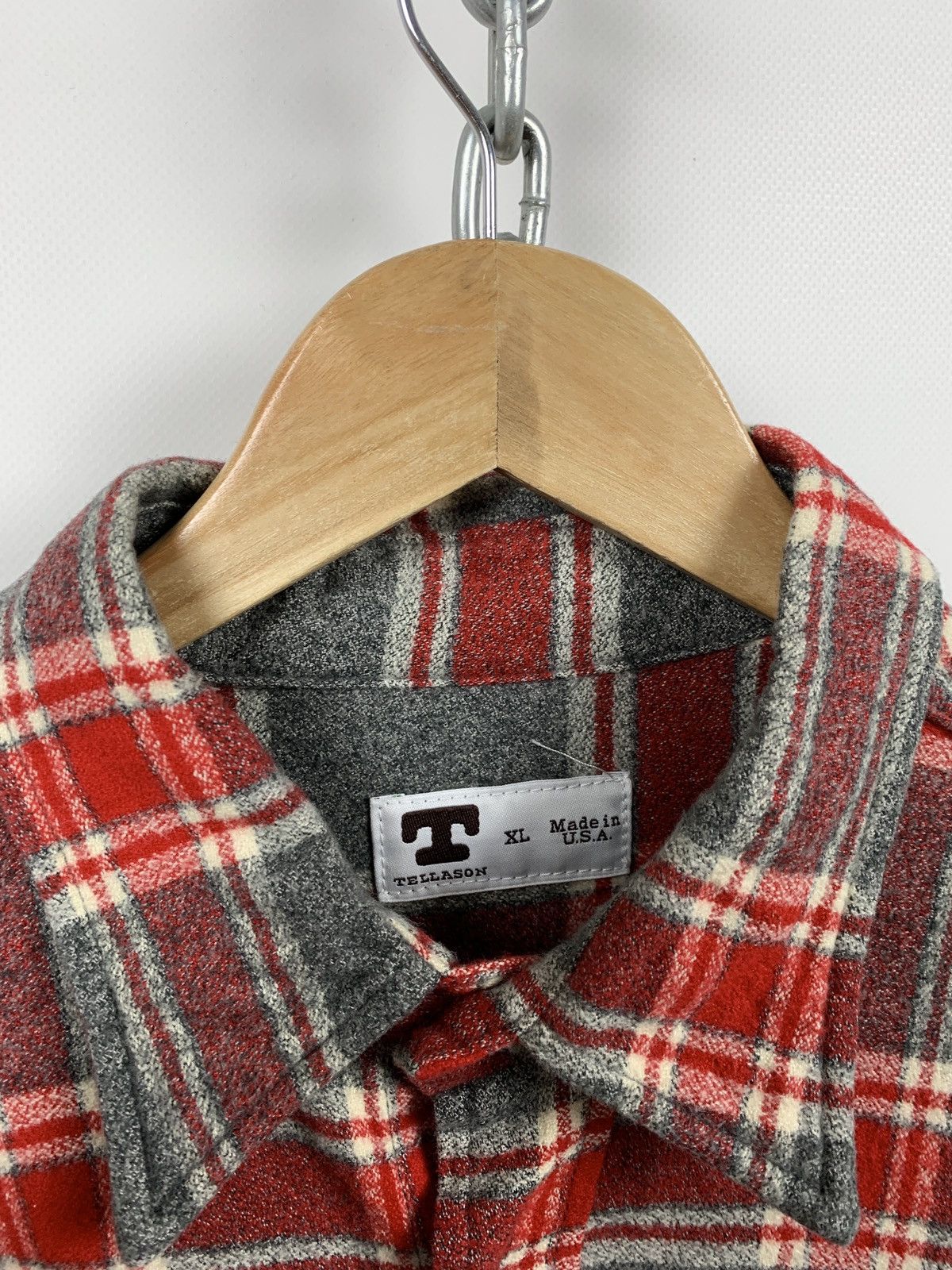 Tellason Tellason Flannel Checkered Plaid Long Sleeve Shirt Size US XL / EU 56 / 4 - 15 Thumbnail