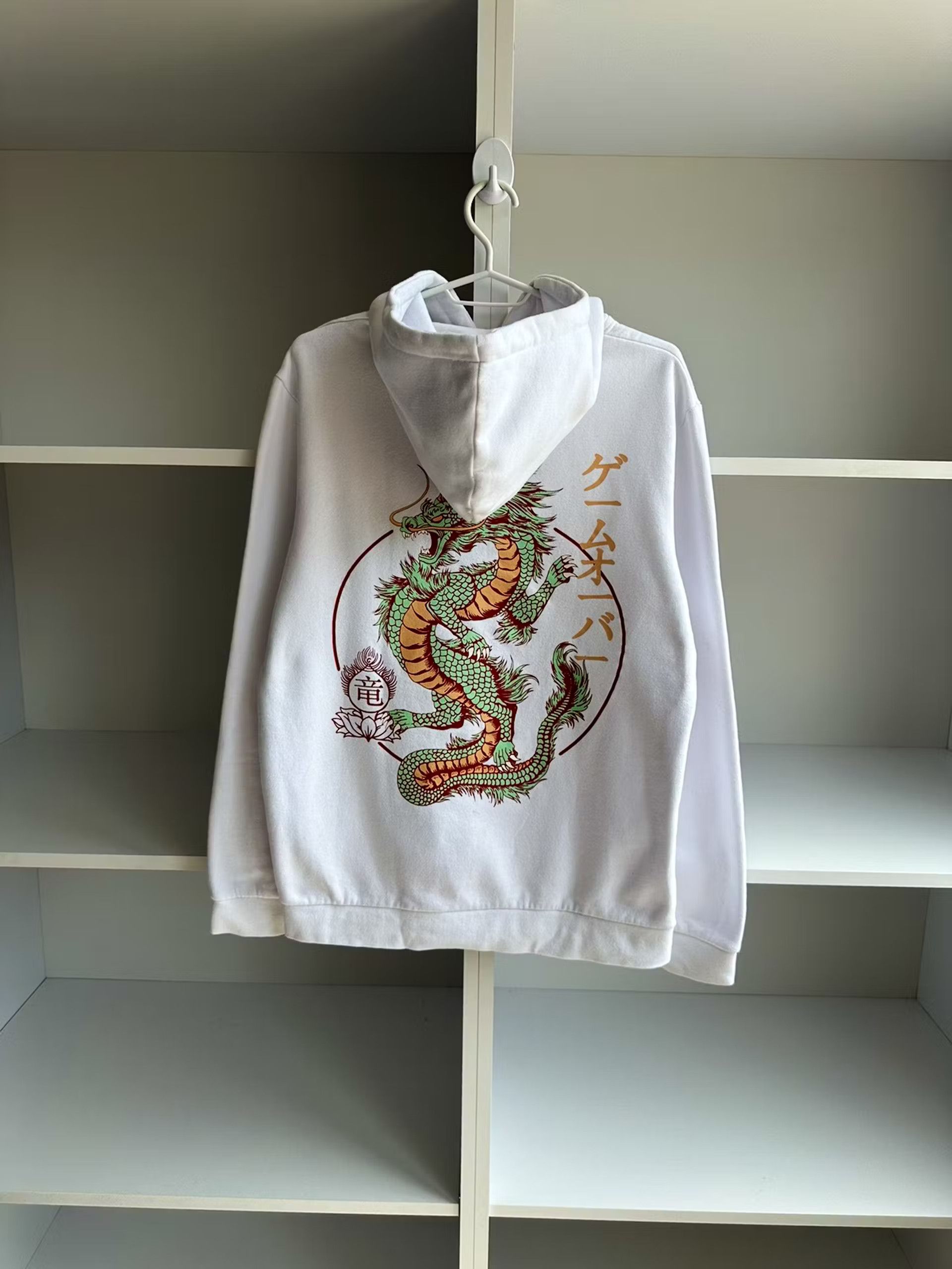 Vintage Ed Hardy Style Japanese Dragon Hoodie