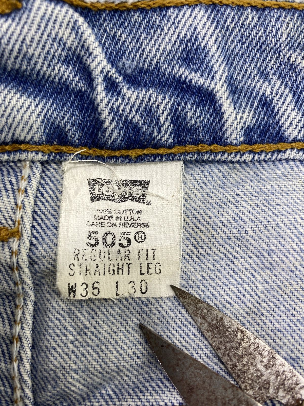 Levi's 90s Vintage Levi's 505 Jeans Blue Wash - J745 Size US 36 / EU 52 - 5 Thumbnail