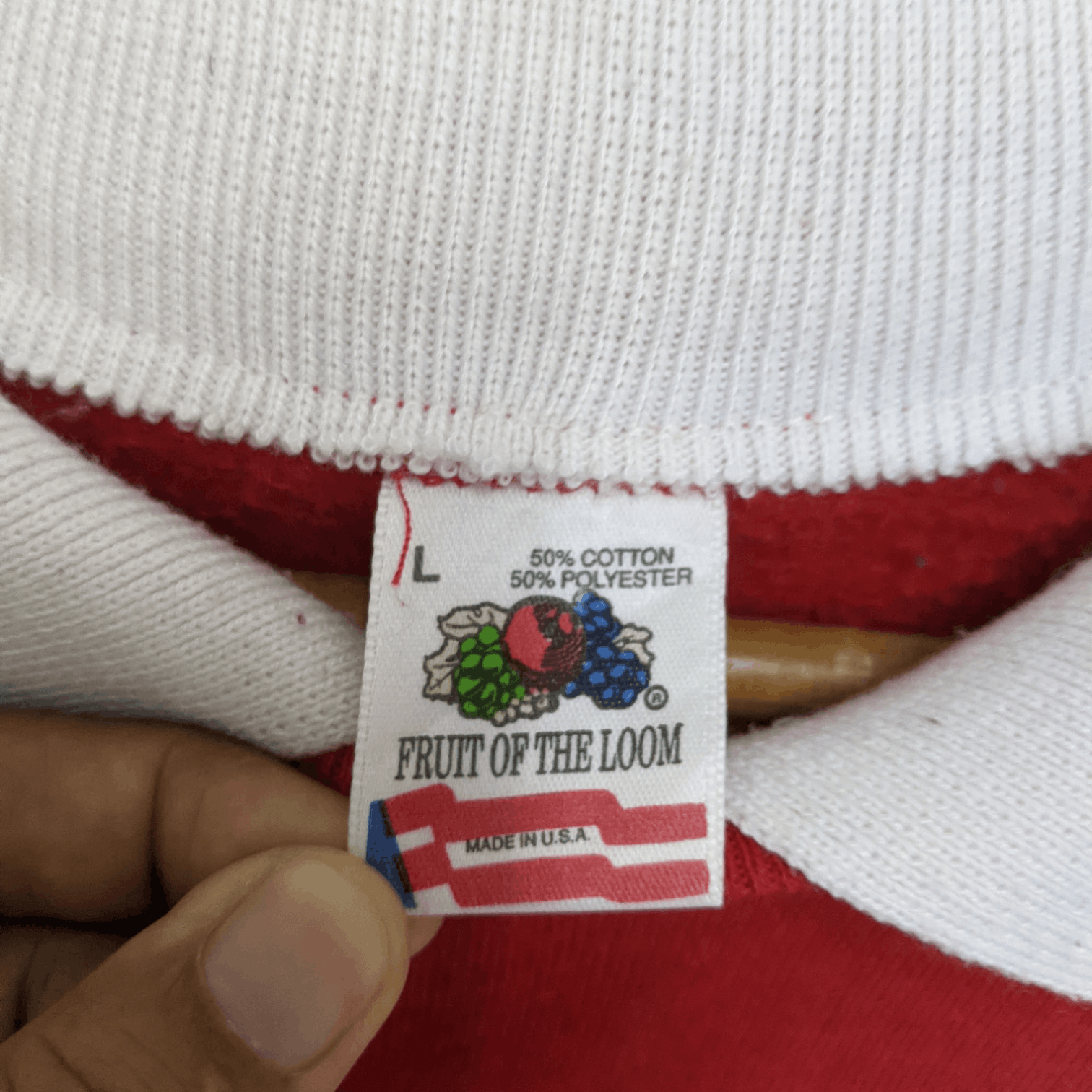 Fruit Of The Loom Vintage 1991 FOTL Christmas Teddy Bear Jumper Sweatshirt Size US L / EU 52-54 / 3 - 9 Thumbnail