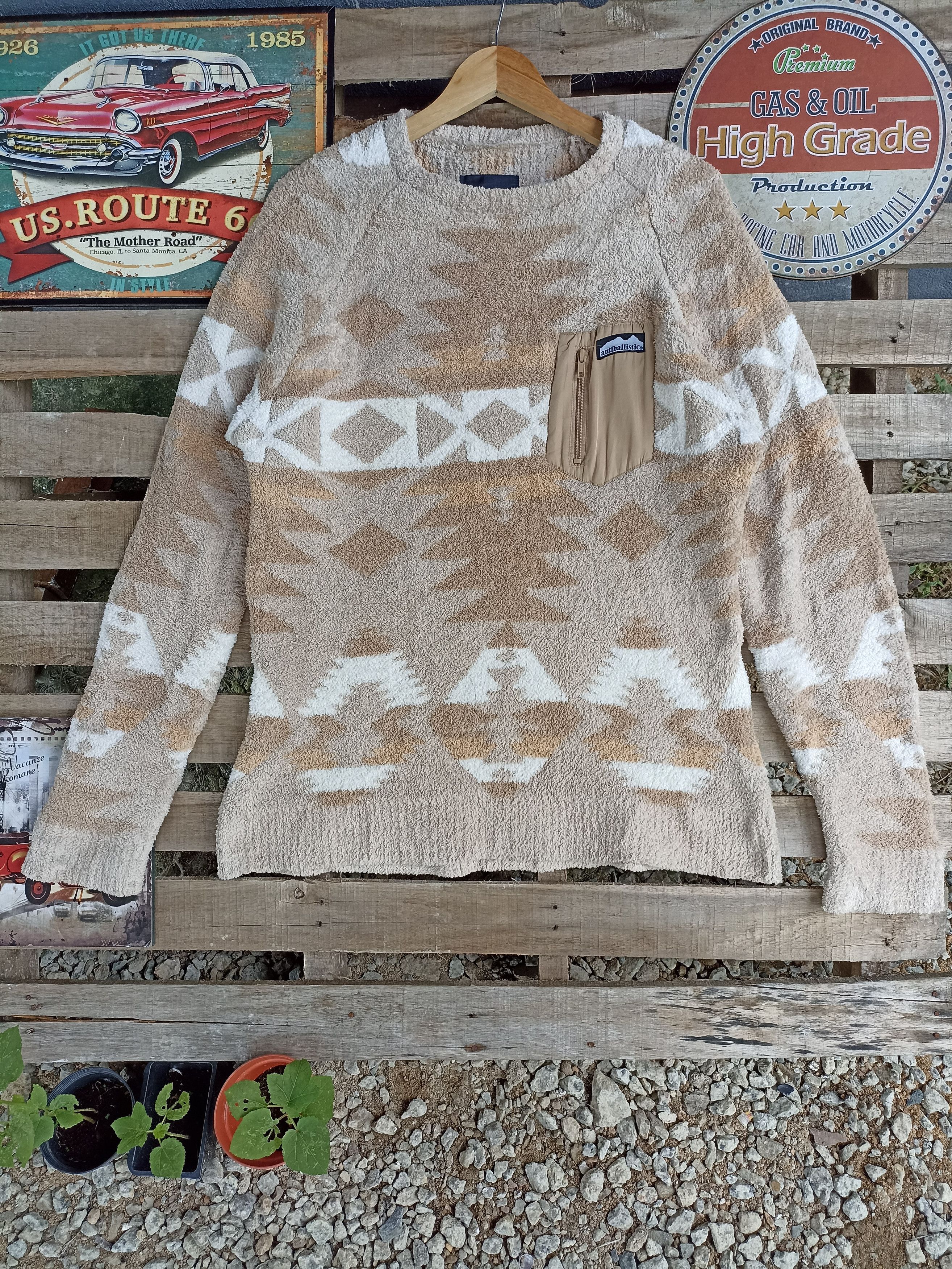 Japanese Brand Antiballastic Fleece Sweater Size US L / EU 52-54 / 3 - 1 Thumbnail