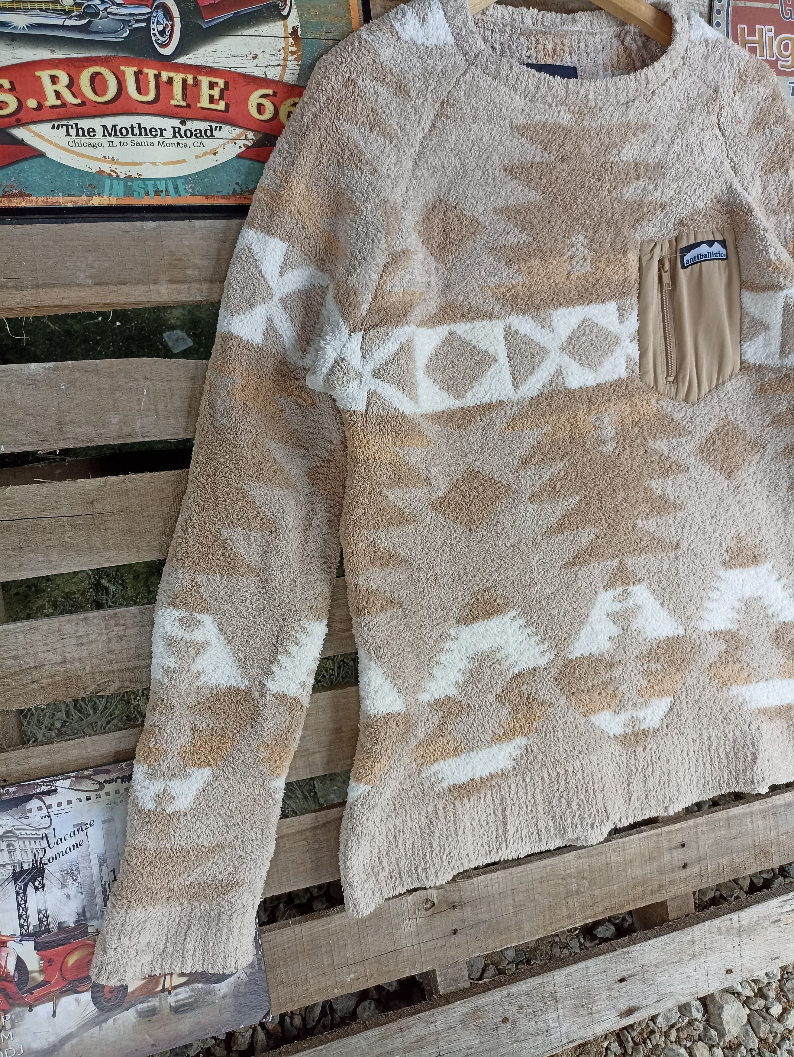 Japanese Brand Antiballastic Fleece Sweater Size US L / EU 52-54 / 3 - 3 Thumbnail