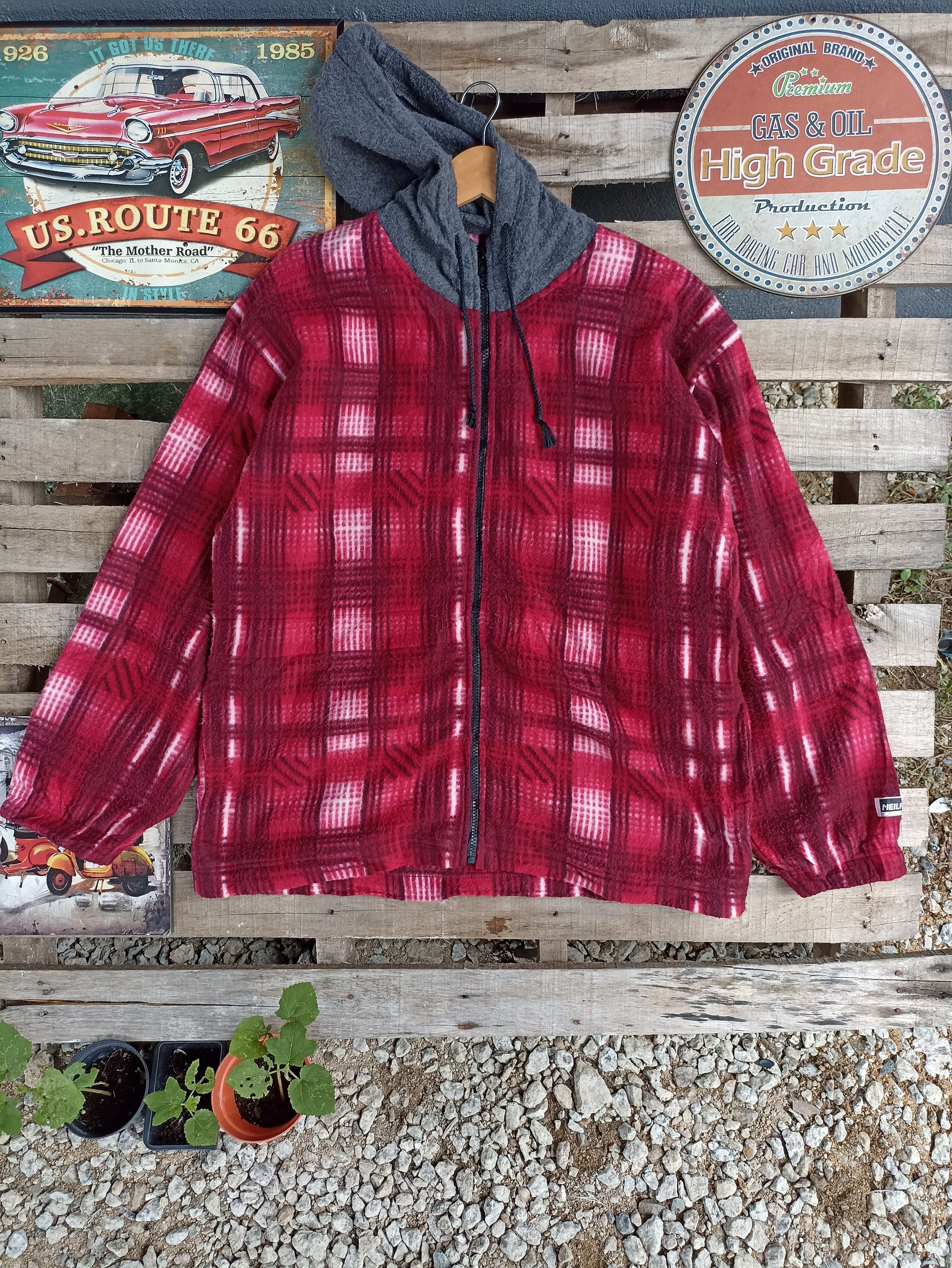 image of Outdoor Life x Vintage Neilpryde Equipment Fleece Zipped Hoodie, Men's (Size Large)