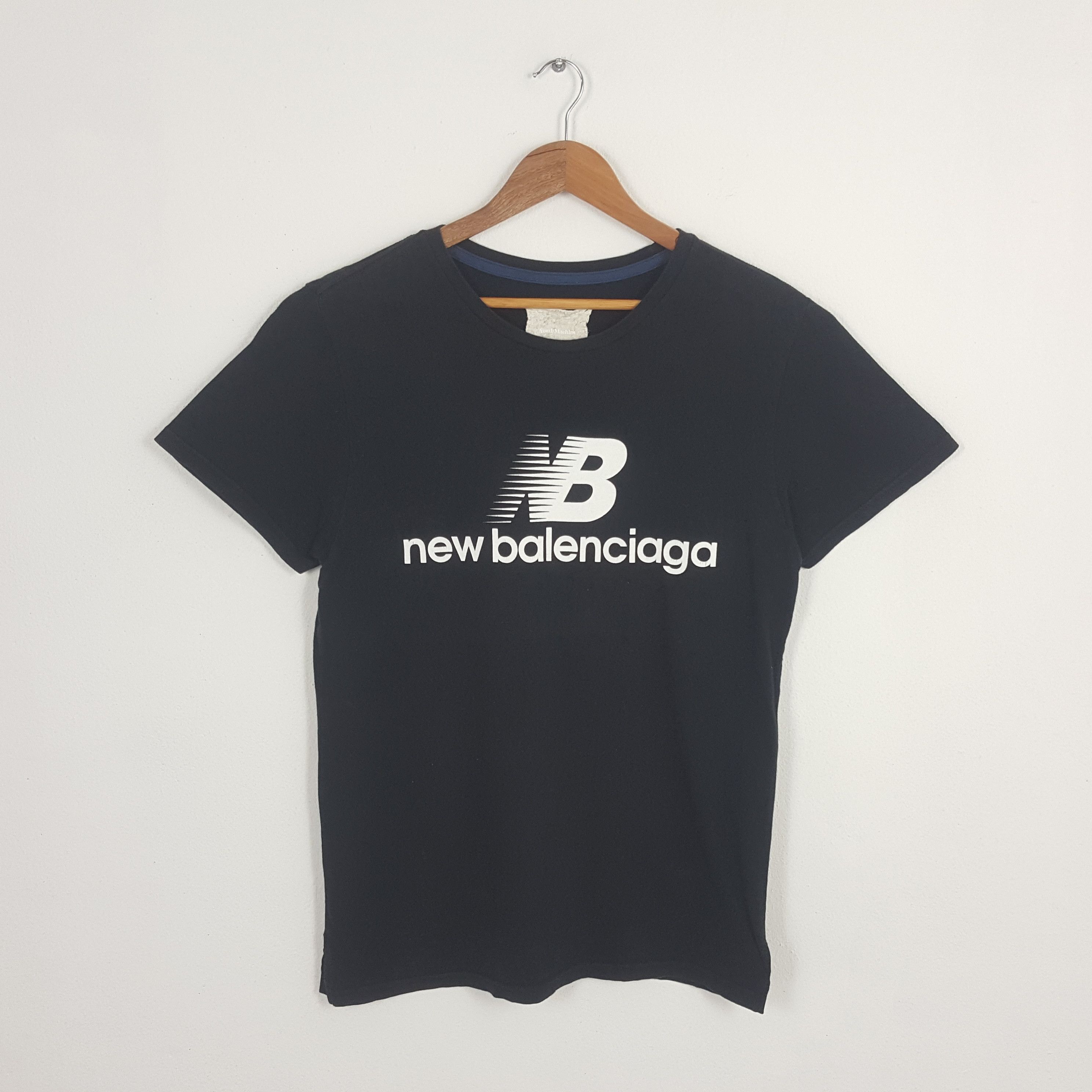 Japanese Brand × New Balance × Vintage Vintage NEW BALENCIAGA X New Balance Japanese Brand T-Shirt Size US M / EU 48-50 / 2 - 1 Thumbnail