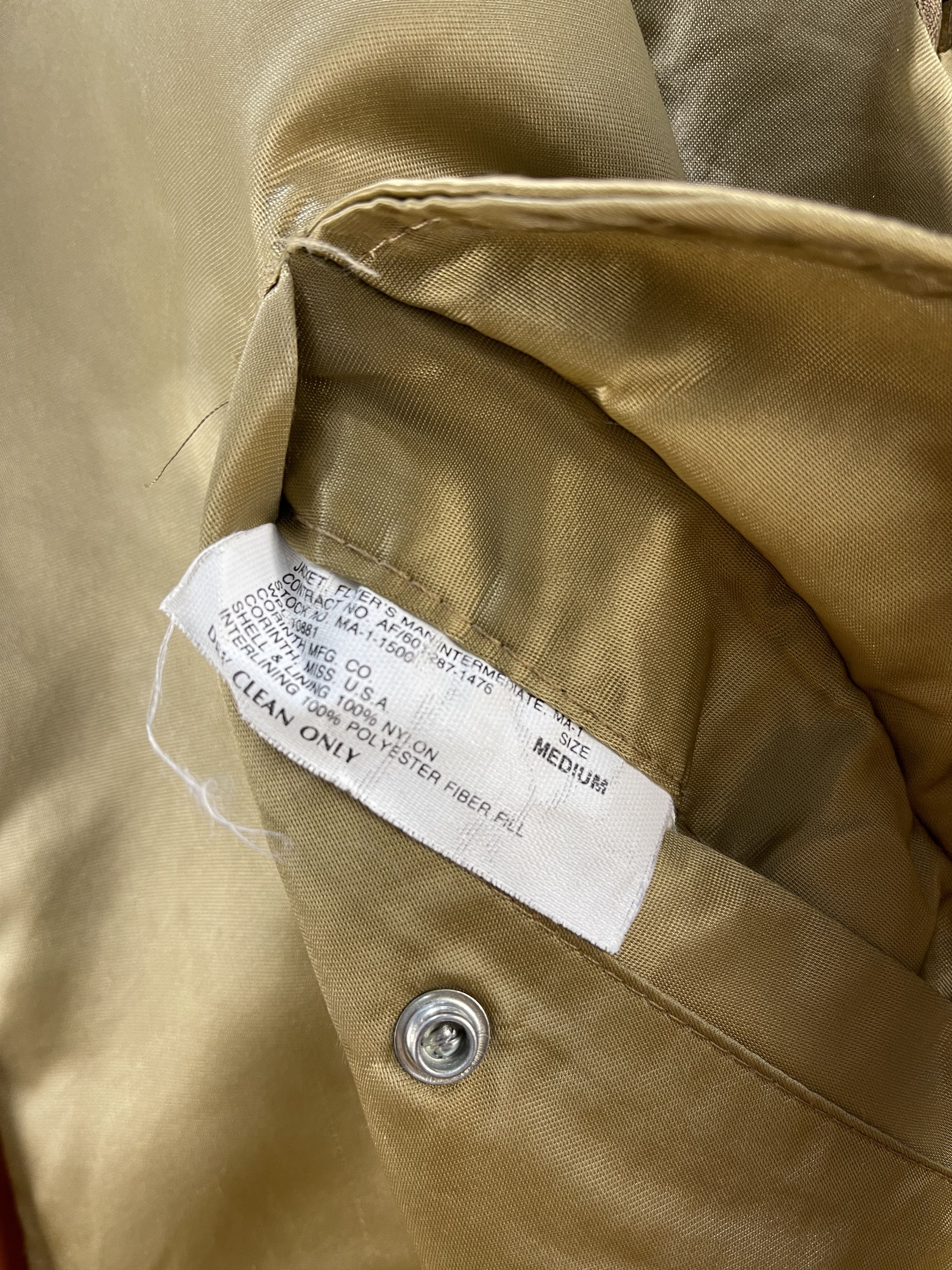 Other Vintage Corinth Mfg. Co MA-1 Flight Bomber Jacket Size US M / EU 48-50 / 2 - 14 Thumbnail