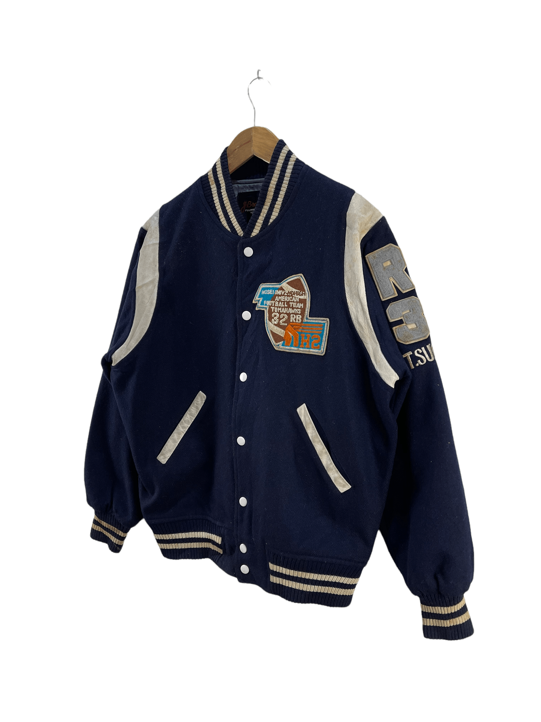 Japanese Brand Vintage Tomahawks American Football Team Varsity Jacket Size US M / EU 48-50 / 2 - 5 Thumbnail