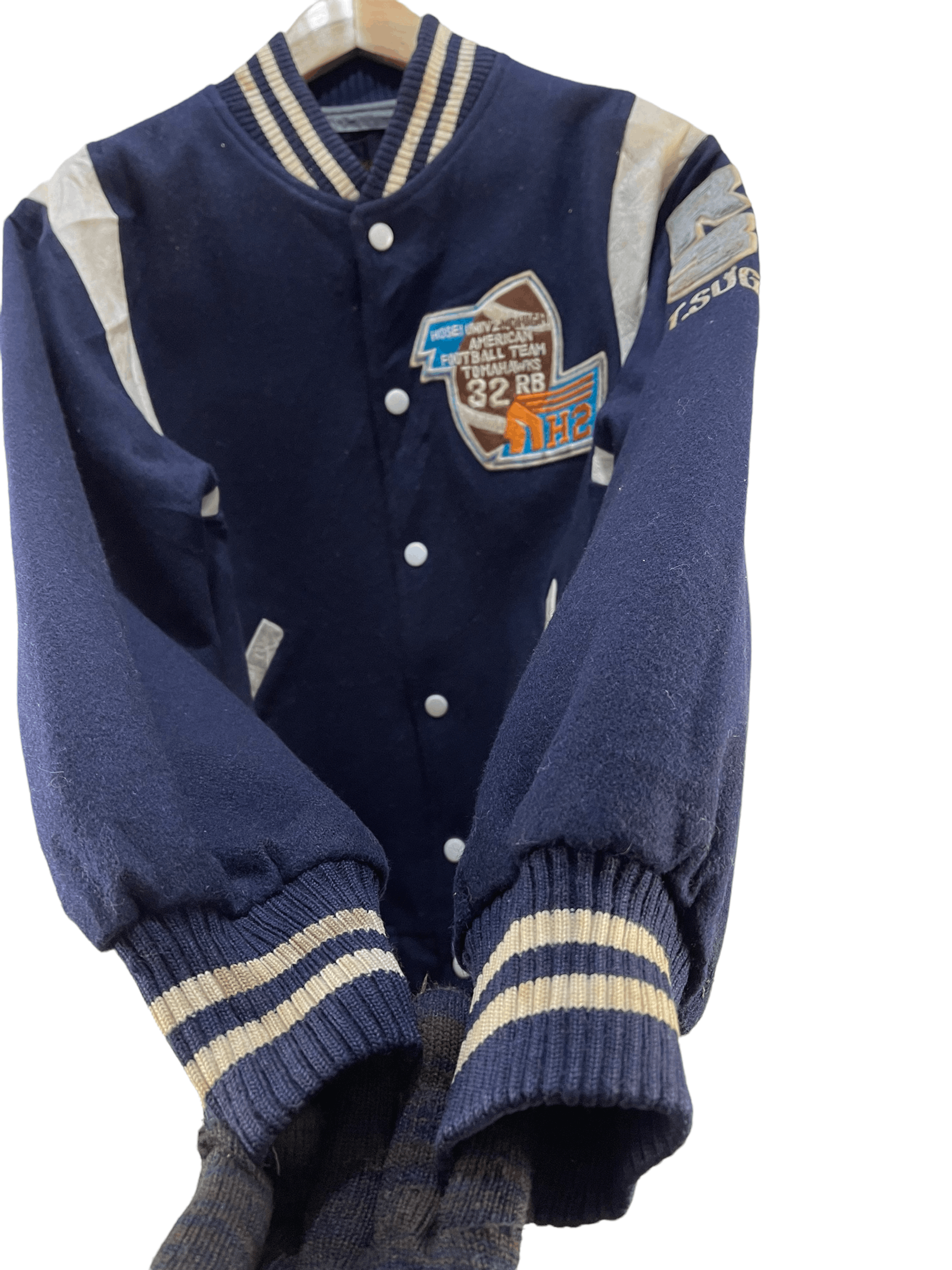 Japanese Brand Vintage Tomahawks American Football Team Varsity Jacket Size US M / EU 48-50 / 2 - 12 Thumbnail