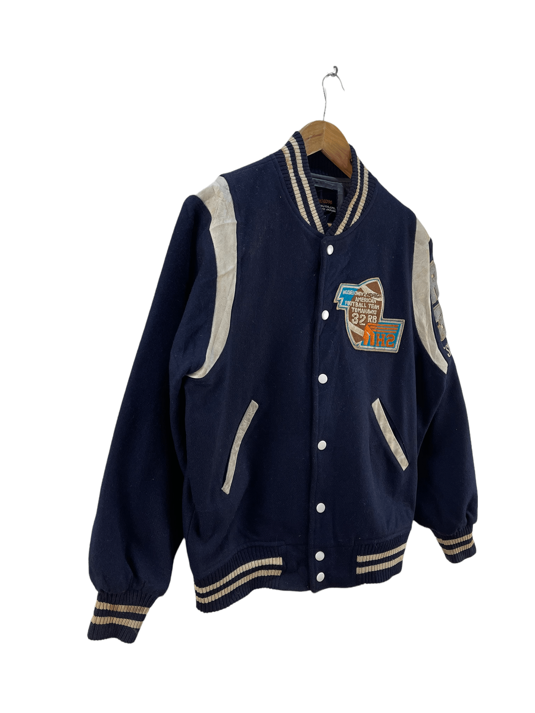 Japanese Brand Vintage Tomahawks American Football Team Varsity Jacket Size US M / EU 48-50 / 2 - 4 Thumbnail