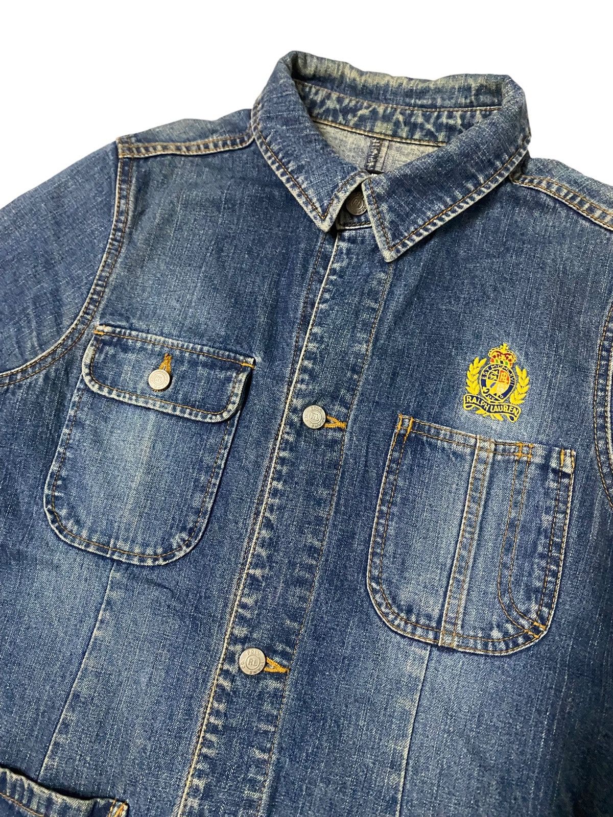RRL Ralph Lauren 💥Polo Ralph Lauren Denim Jacket Size S / US 4 / IT 40 - 2 Thumbnail