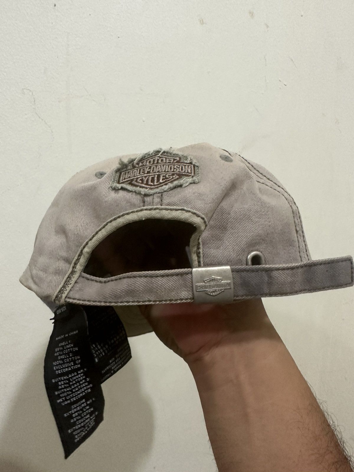 Harley Davidson Distress Harley Davidson Script Baseball Hat Size ONE SIZE - 4 Thumbnail