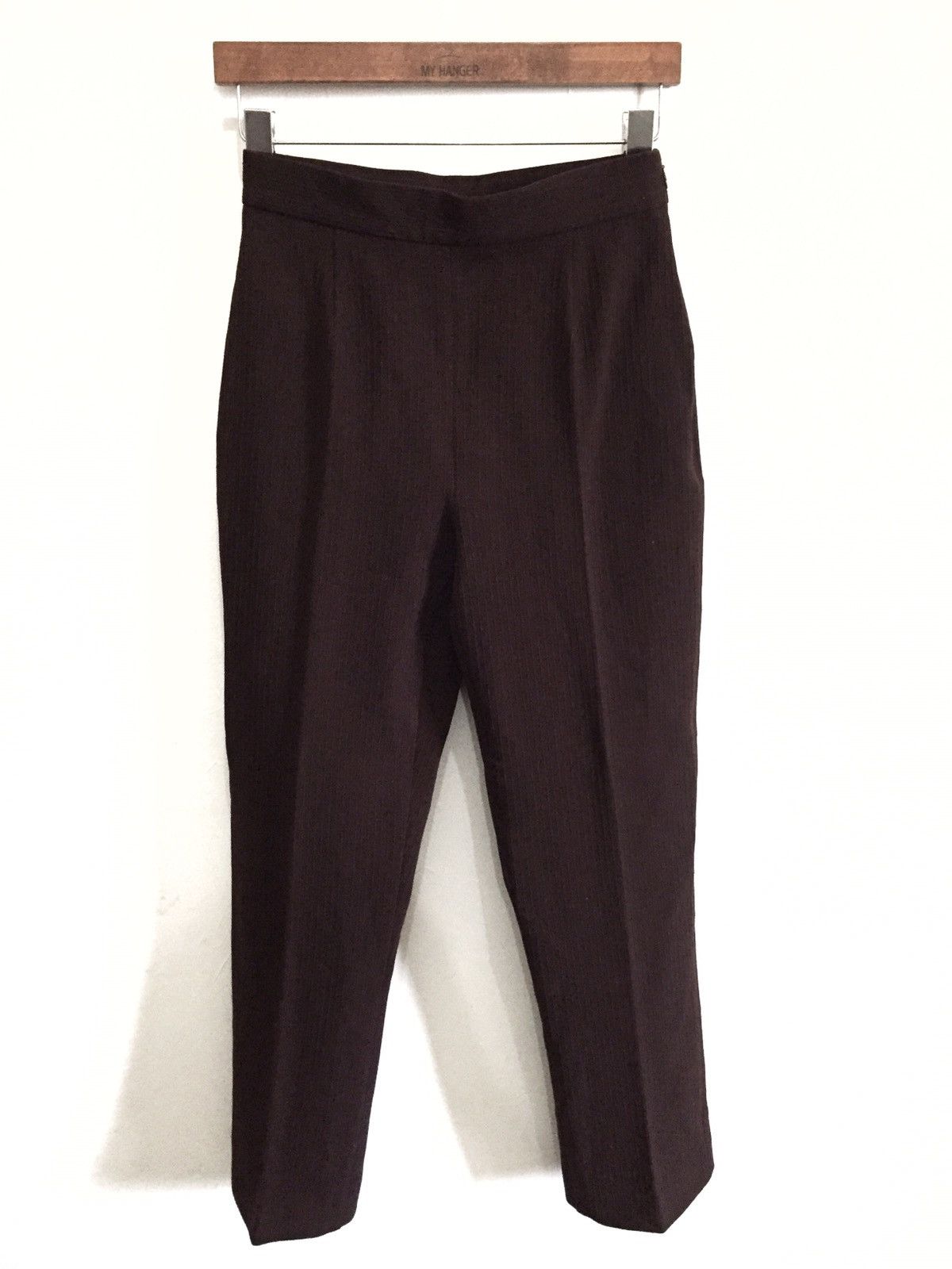 image of Italian Designers x Kenzo Og Kenzo Paris Brown Ballon Gabardine Pants, Men's (Size 26)