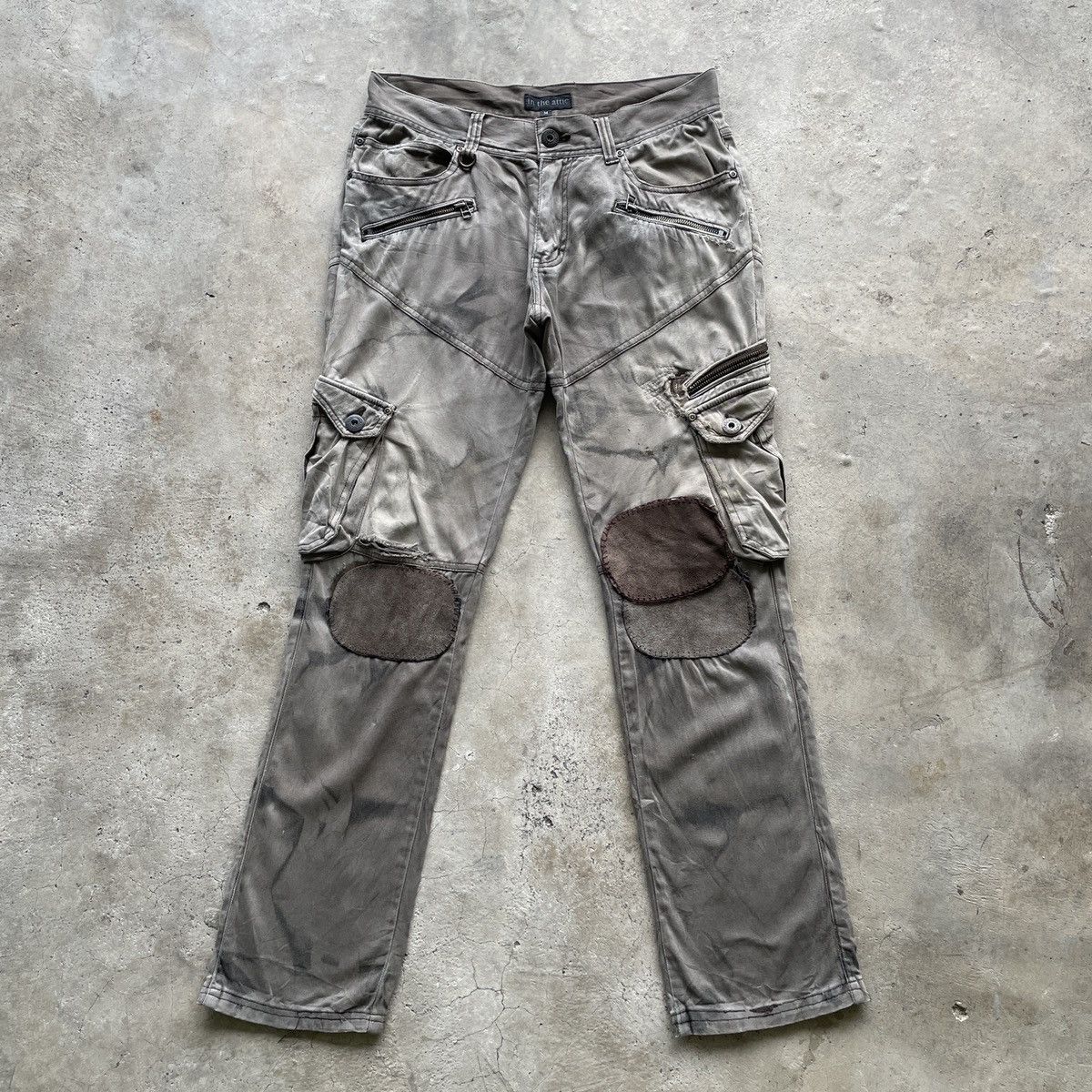 Vintage In The Attic Faded Multipocket Cargo Pants 9 Pocket