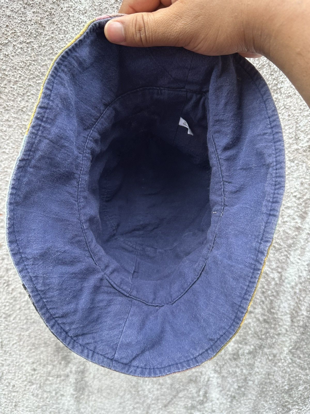 Vintage Rare Patchwork Style Bucket Hat Size ONE SIZE - 6 Thumbnail