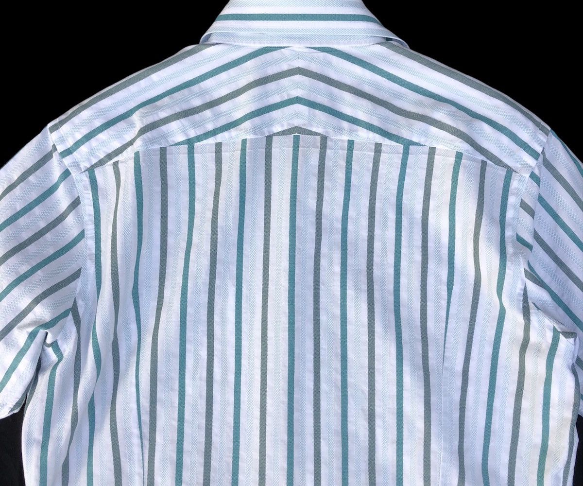 Burberry Burberry London Men Button Down Stripes Short Sleeves Shirt Size US M / EU 48-50 / 2 - 6 Thumbnail