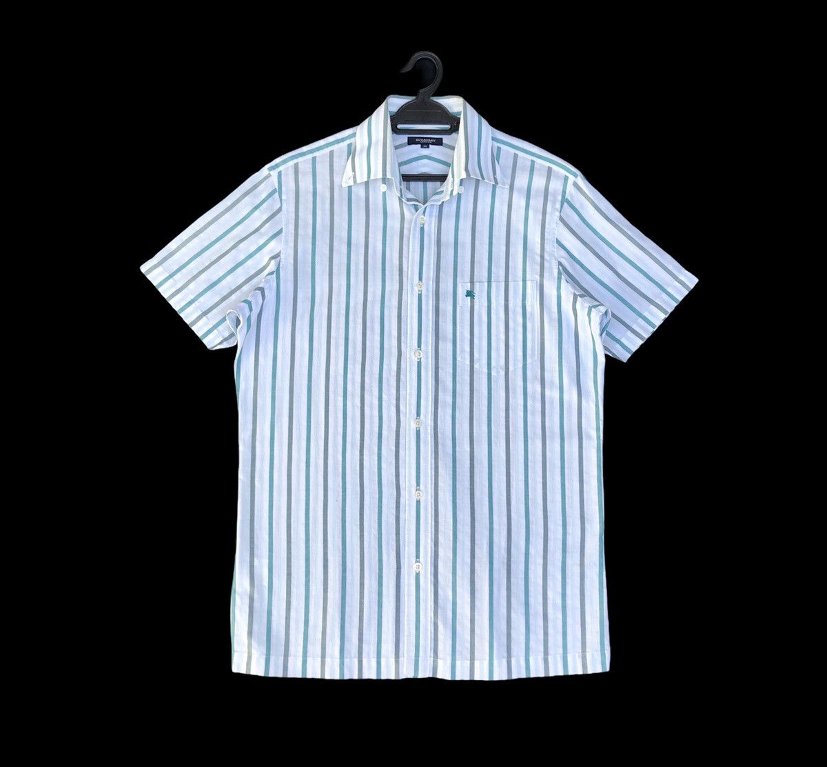 Burberry Burberry London Men Button Down Stripes Short Sleeves Shirt Size US M / EU 48-50 / 2 - 4 Thumbnail