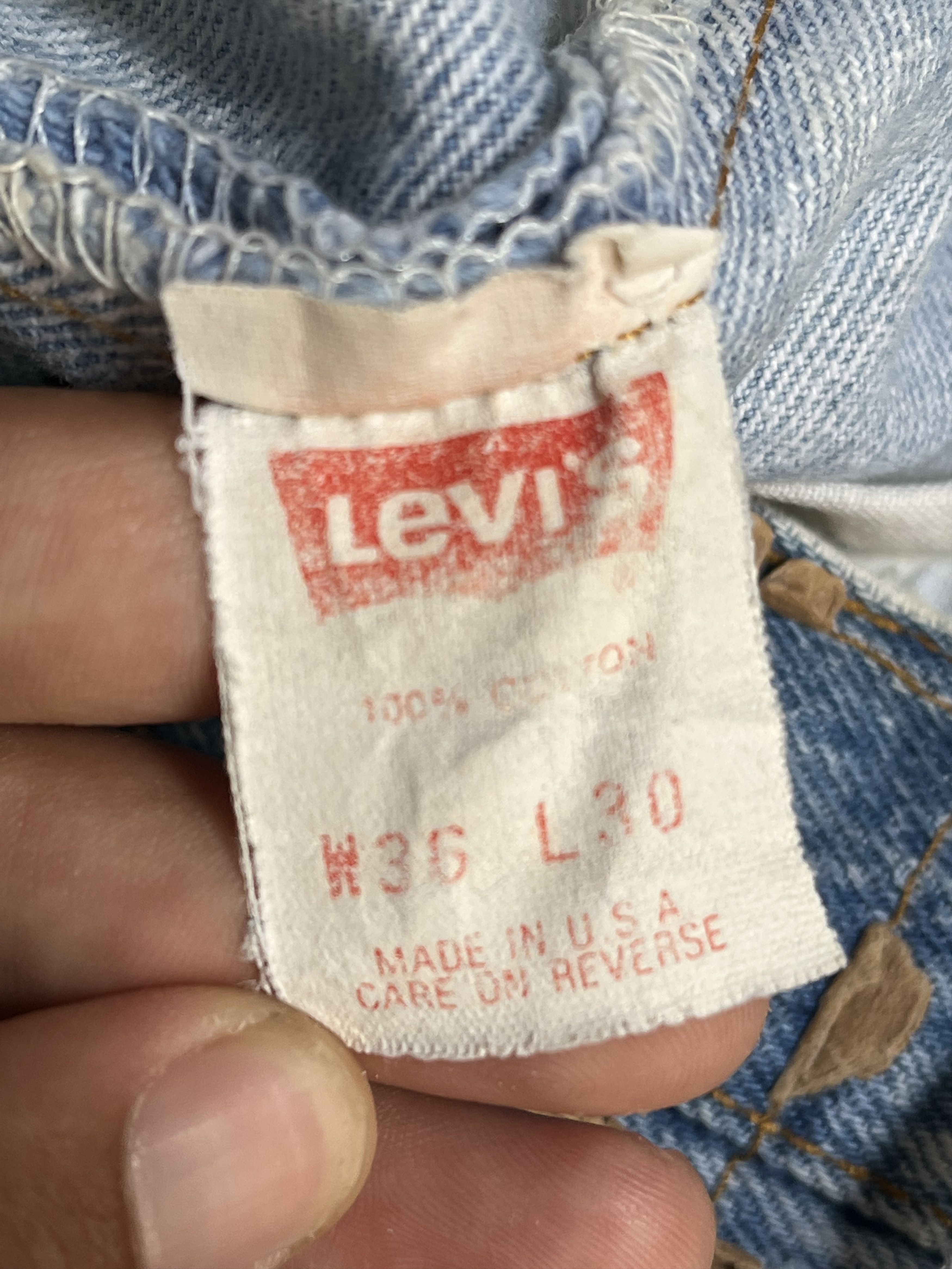 Levi's Vintage 90's Levis 501 Jeans Made in Usa - L123 Size US 34 / EU 50 - 13 Thumbnail