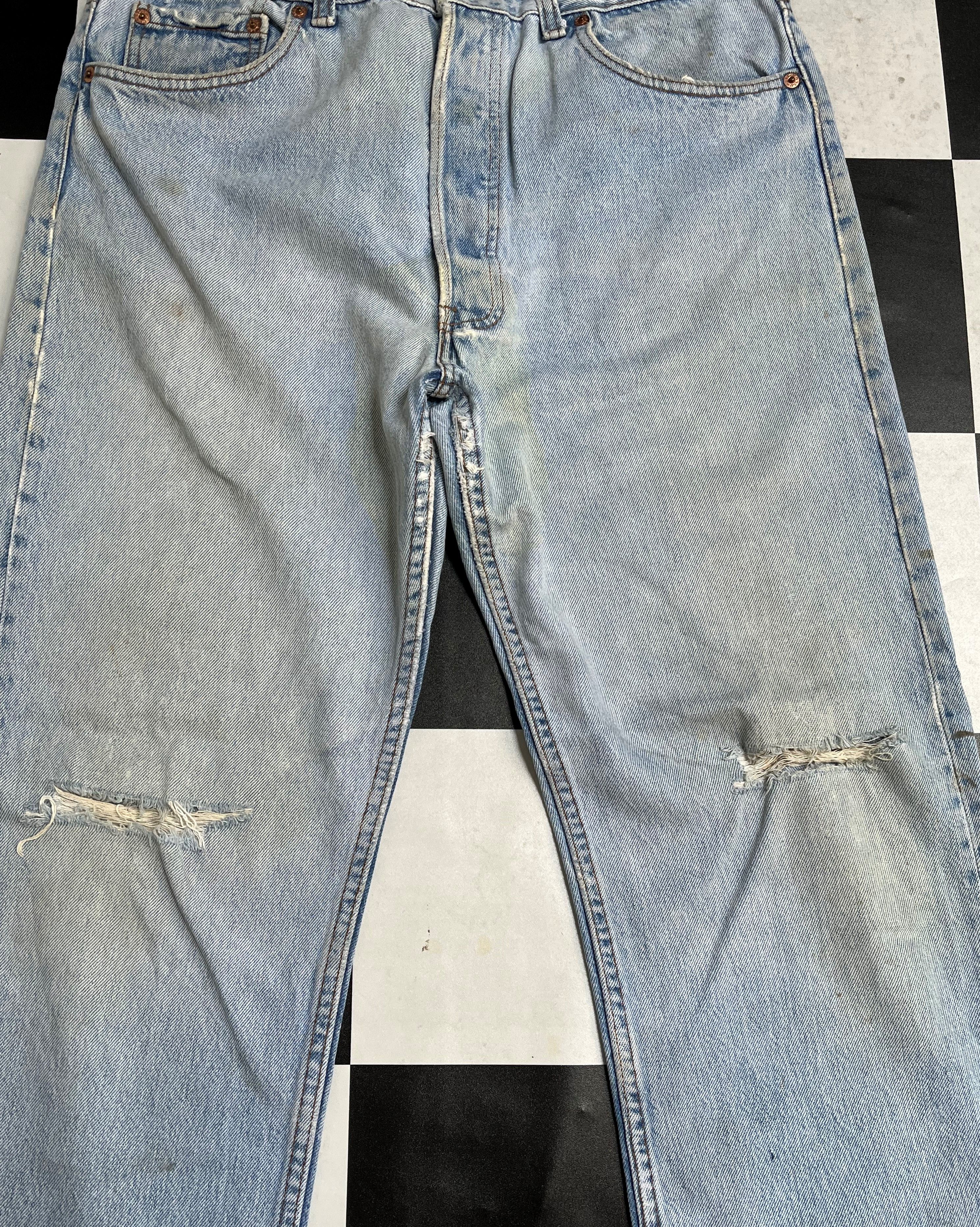 Levi's Vintage 90's Levis 501 Jeans Made in Usa - L123 Size US 34 / EU 50 - 3 Thumbnail