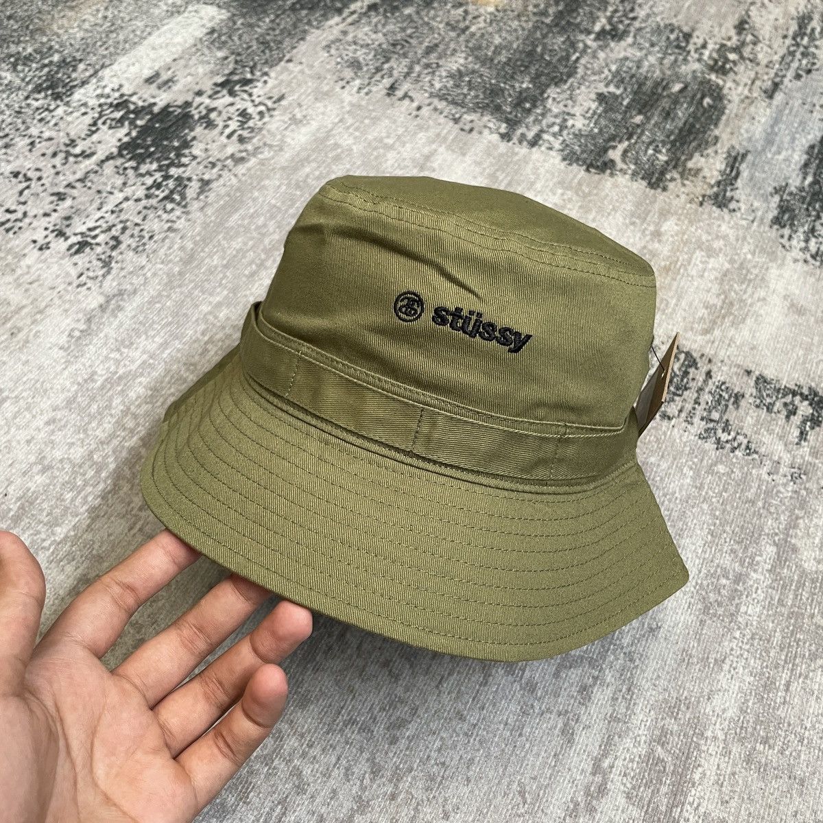 Stussy Stussy Boonie Bucket Hat Olive - L/XL Size ONE SIZE - 1 Thumbnail
