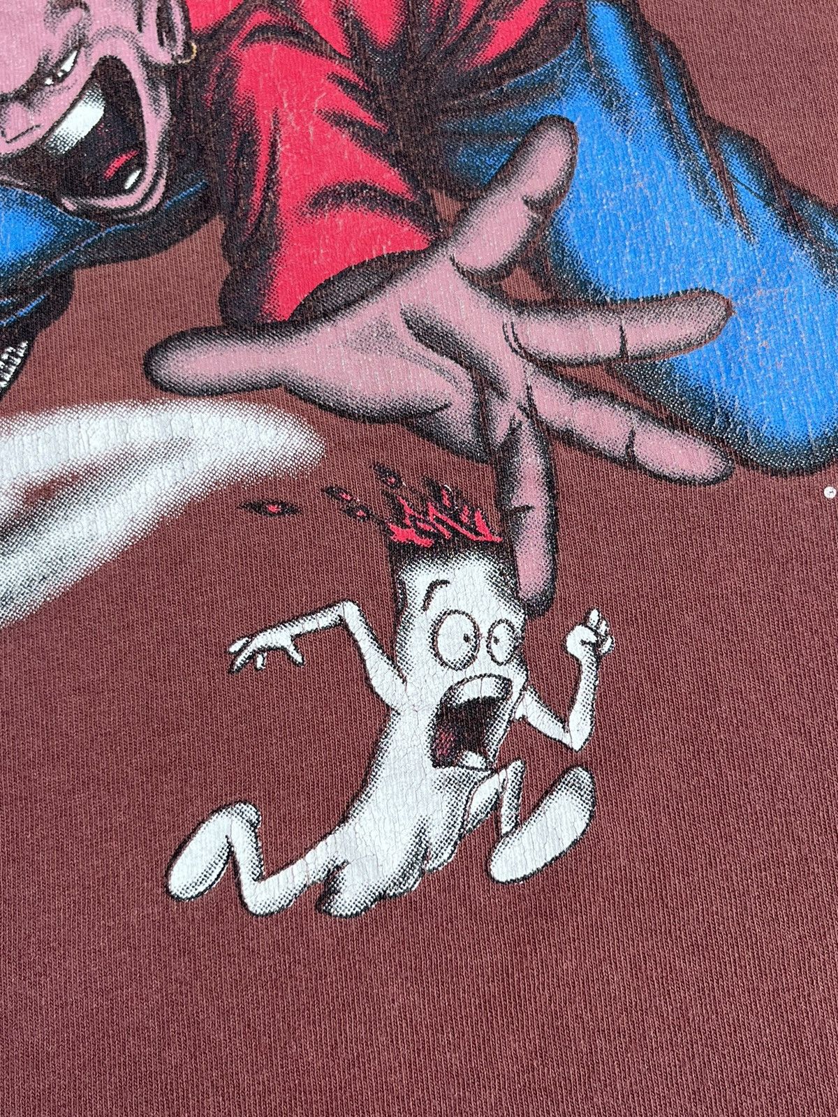 Rap Tees × Vintage VINTAGE 90’S INSTANT MADNESS X GILDAN “BUGGIN” FADED T-SHIRT Size US XL / EU 56 / 4 - 15 Thumbnail