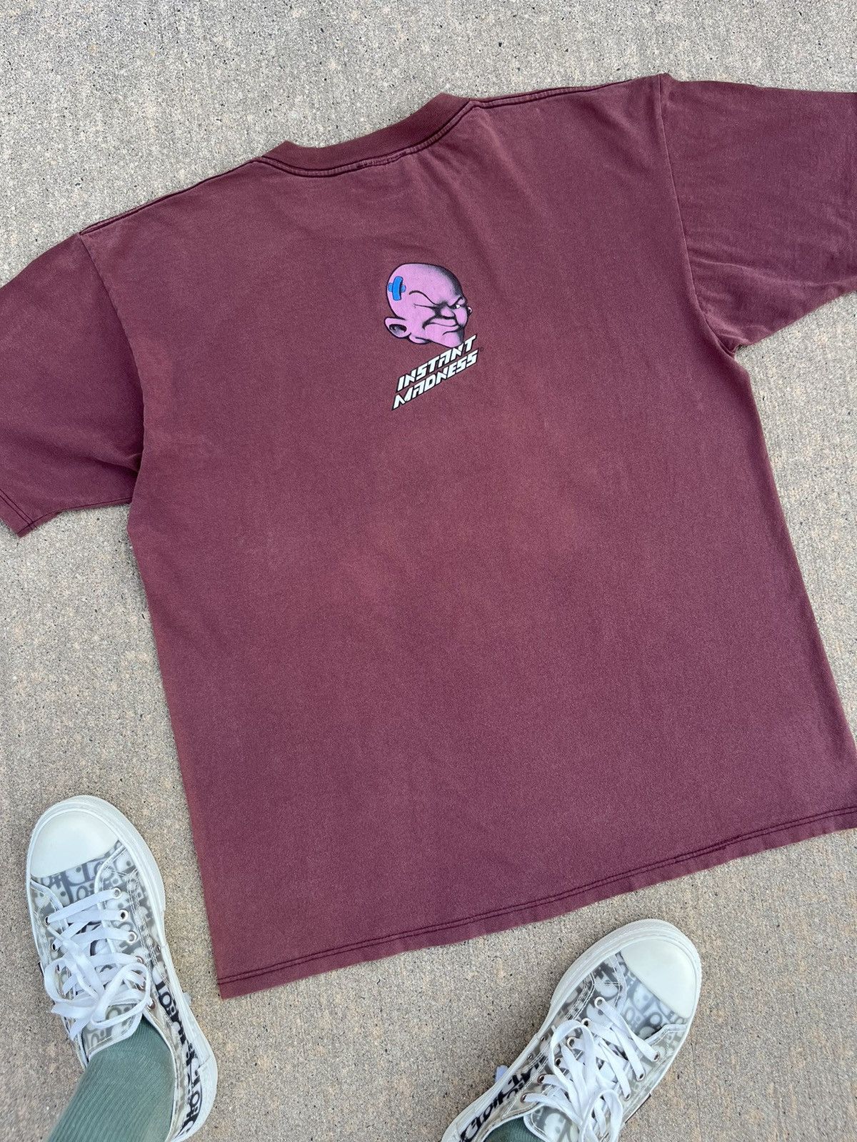 Rap Tees × Vintage VINTAGE 90’S INSTANT MADNESS X GILDAN “BUGGIN” FADED T-SHIRT Size US XL / EU 56 / 4 - 24 Thumbnail