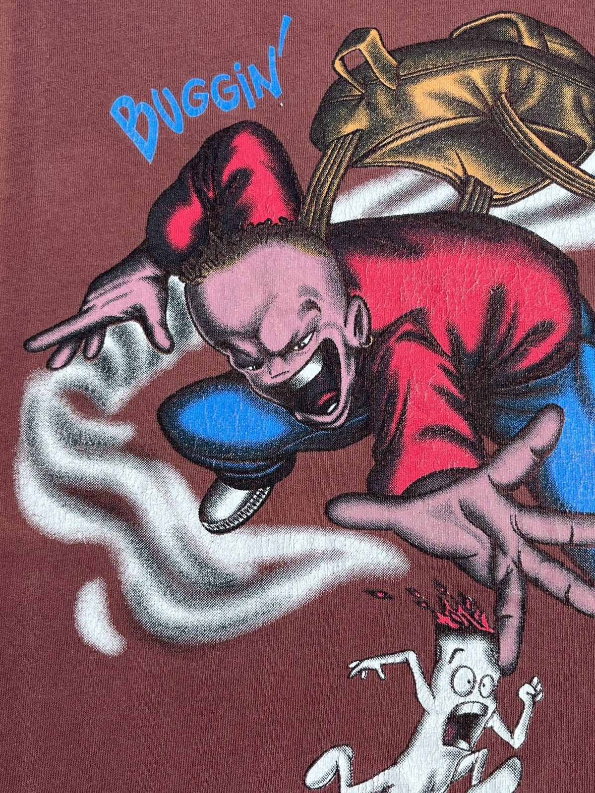 Rap Tees × Vintage VINTAGE 90’S INSTANT MADNESS X GILDAN “BUGGIN” FADED T-SHIRT Size US XL / EU 56 / 4 - 13 Thumbnail