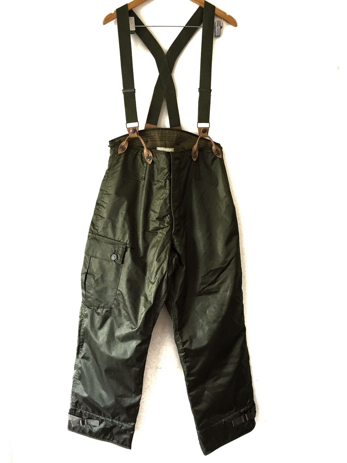 image of German Army Trainers x Military Need Gone Todayjumpsuit Overall Trousers Nylon M-1950 in Army Green