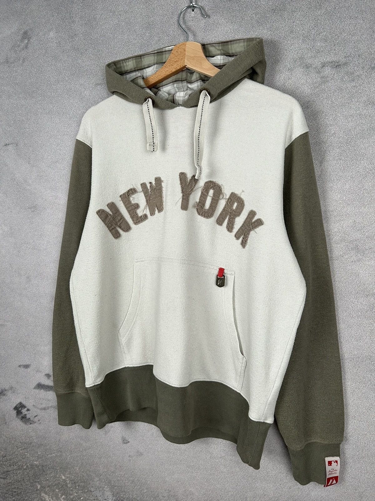 Majestic Vintage New York Yankees MLB Majestic Beige Hoodie Size US L / EU 52-54 / 3 - 2 Thumbnail
