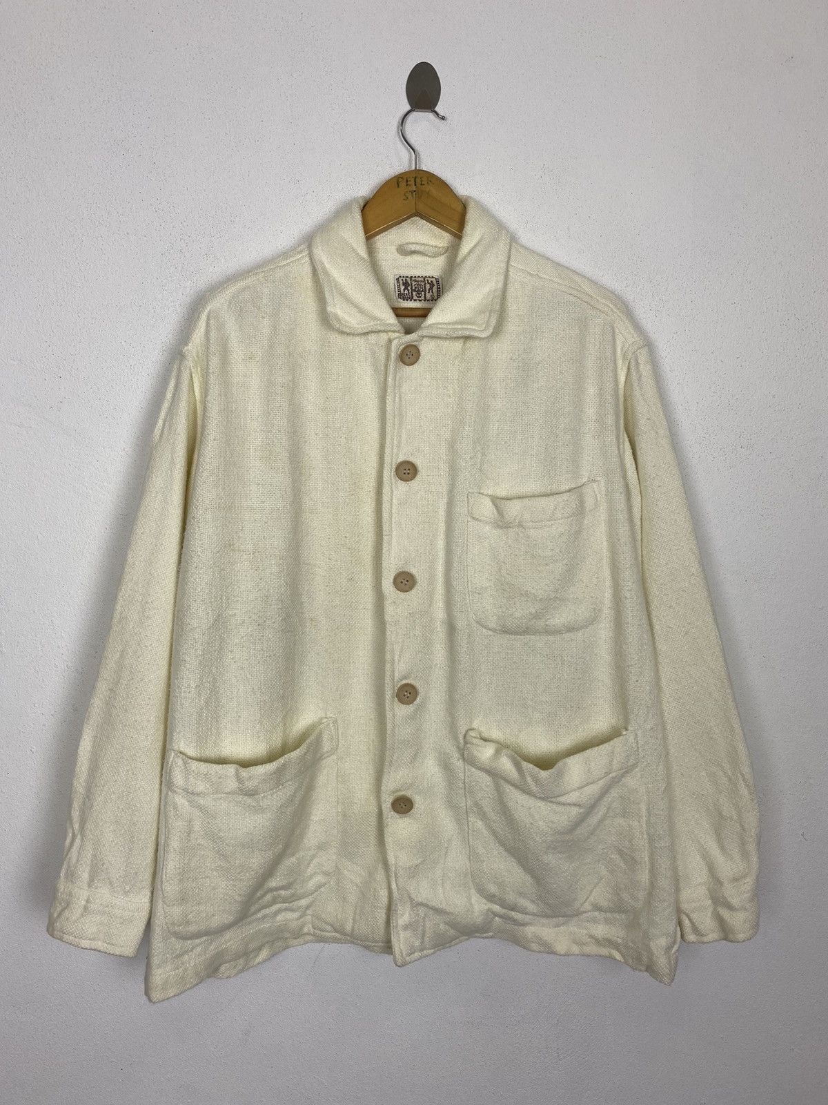 Japanese Brand MIBGOGO BUTTON JACKET COTTON FABRIC Size US L / EU 52-54 / 3 - 1 Thumbnail