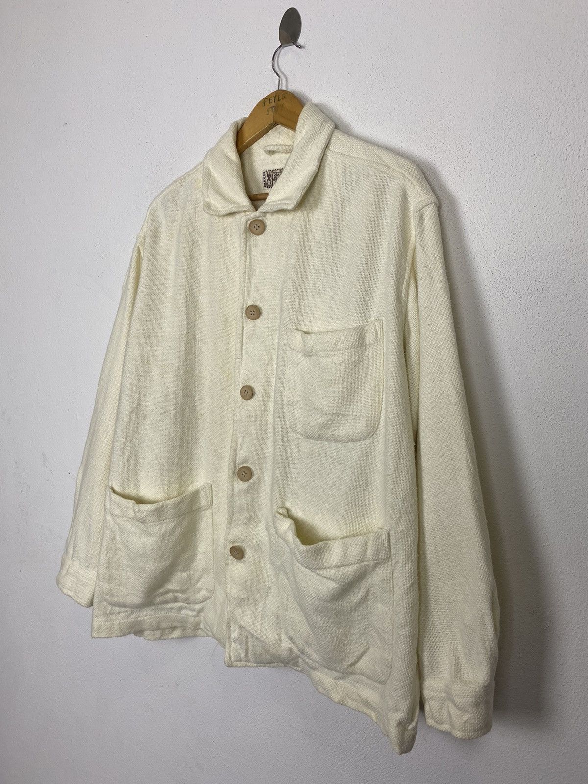 Japanese Brand MIBGOGO BUTTON JACKET COTTON FABRIC Size US L / EU 52-54 / 3 - 2 Thumbnail