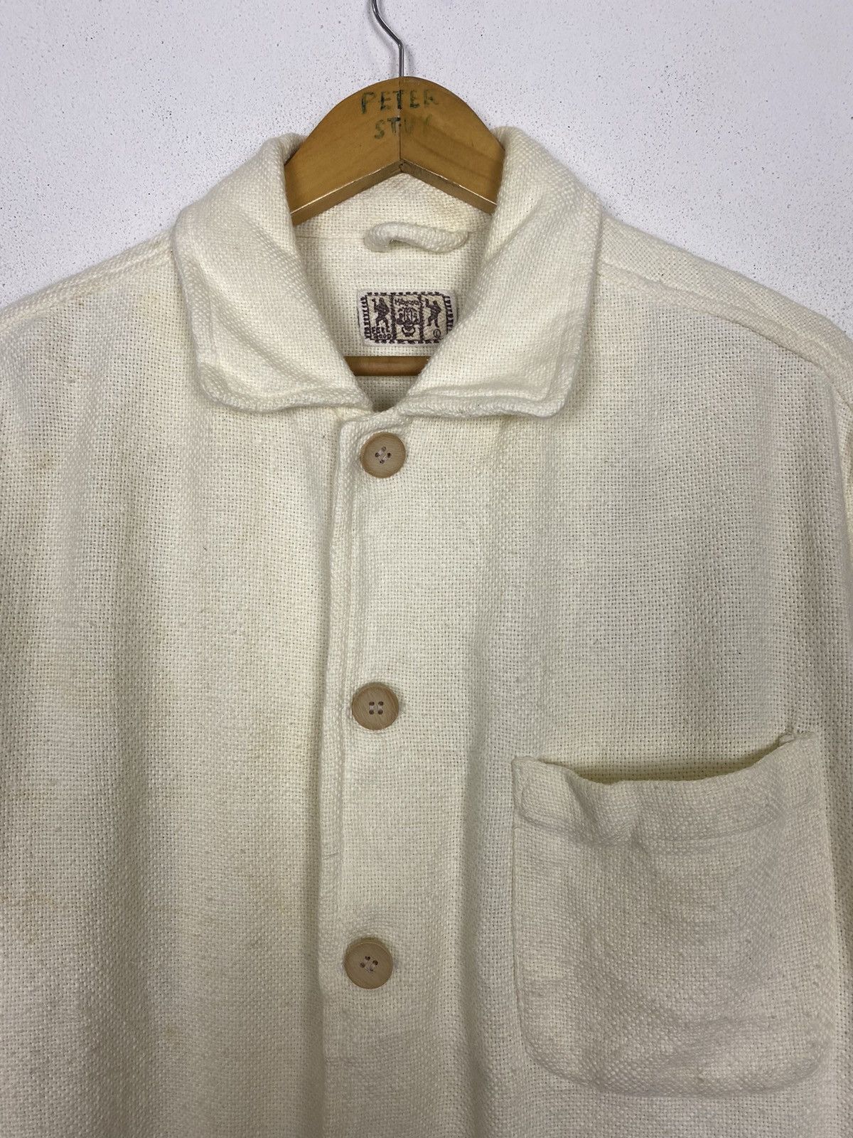 Japanese Brand MIBGOGO BUTTON JACKET COTTON FABRIC Size US L / EU 52-54 / 3 - 5 Thumbnail