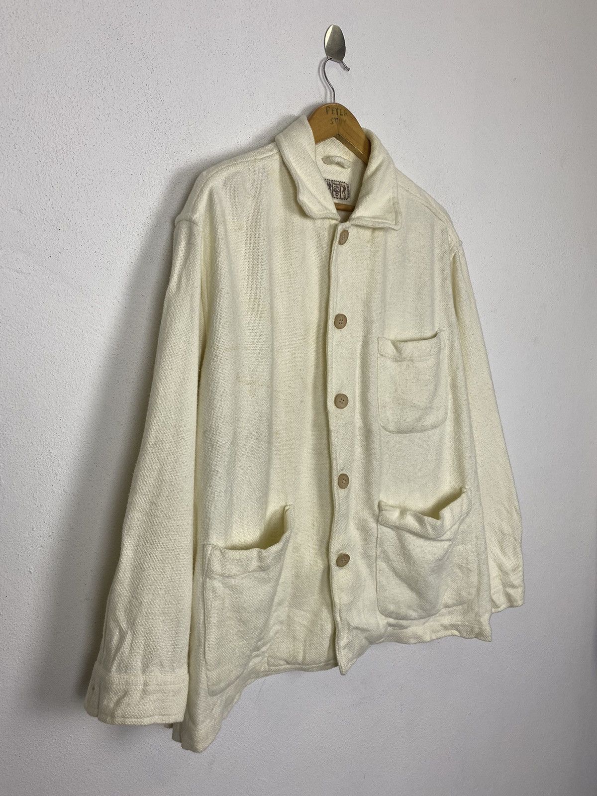 Japanese Brand MIBGOGO BUTTON JACKET COTTON FABRIC Size US L / EU 52-54 / 3 - 3 Thumbnail