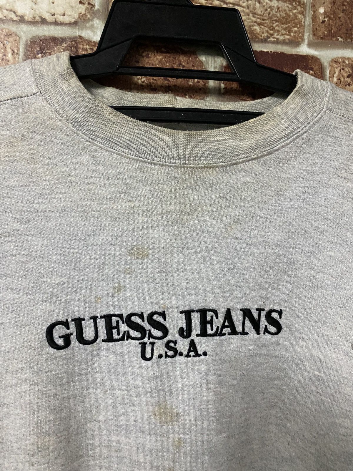Guess × Vintage 🔥RARE🔥VINTAGE GUESS JEANS USA SPELL OUT LOGO Size US M / EU 48-50 / 2 - 2 Thumbnail