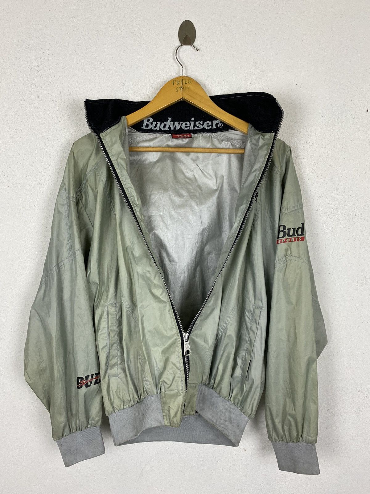 Budweiser × Vintage VINTAGE BUDWEISER SPORT BOMBER STYLE JACKET Size US L / EU 52-54 / 3 - 5 Thumbnail