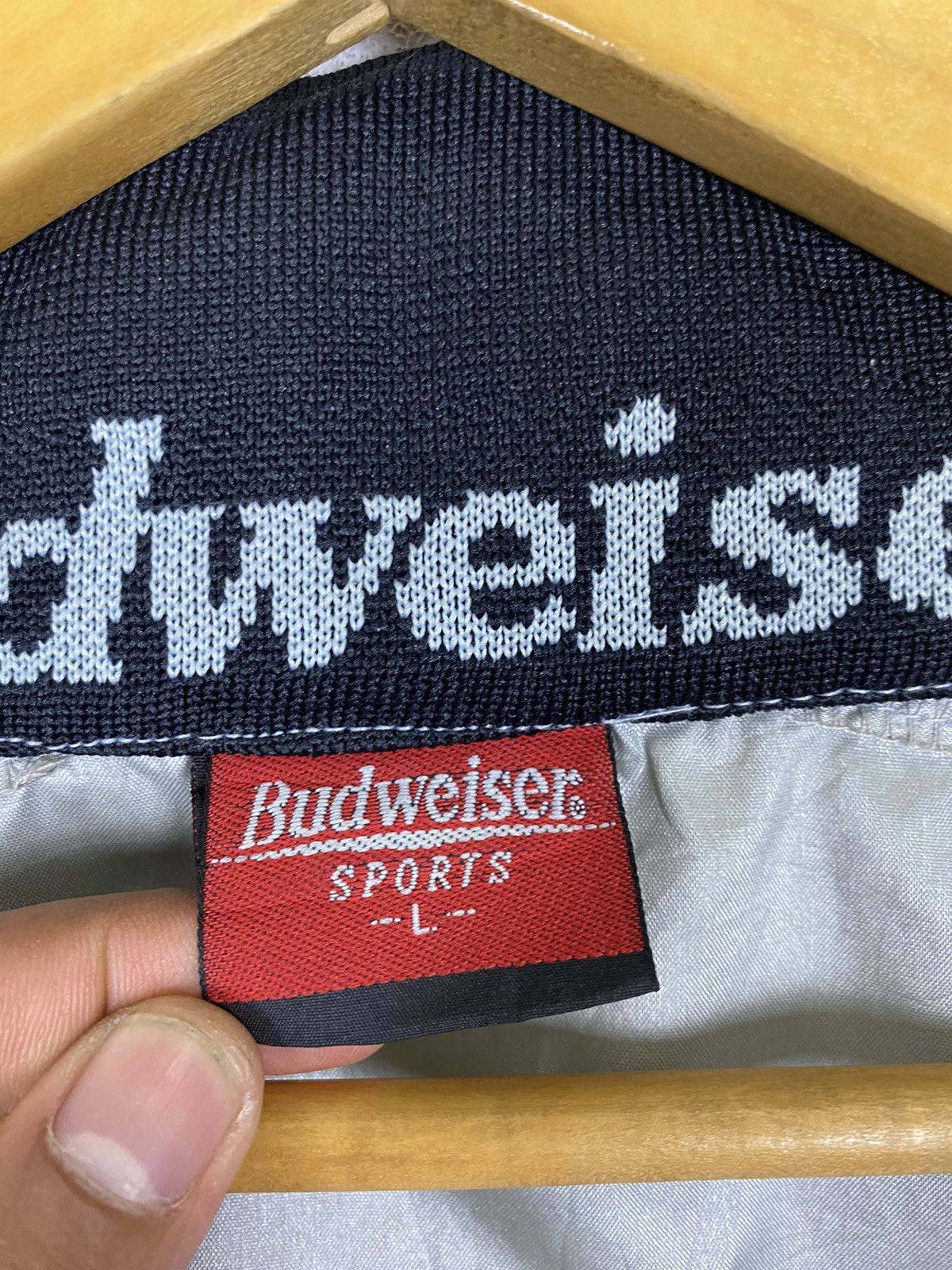 Budweiser × Vintage VINTAGE BUDWEISER SPORT BOMBER STYLE JACKET Size US L / EU 52-54 / 3 - 8 Thumbnail