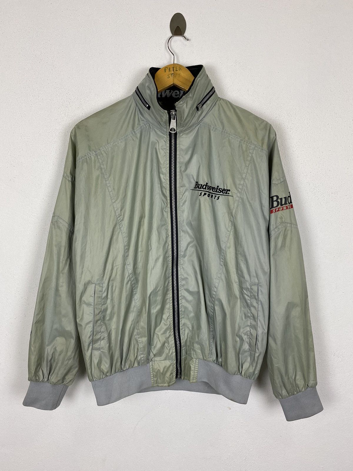 Budweiser × Vintage VINTAGE BUDWEISER SPORT BOMBER STYLE JACKET Size US L / EU 52-54 / 3 - 1 Thumbnail