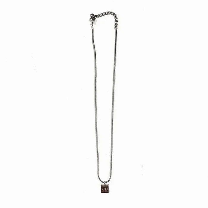 Dior Dior Silver Cube Necklace Size ONE SIZE - 4 Thumbnail