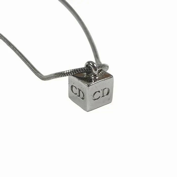 Dior Dior Silver Cube Necklace Size ONE SIZE - 2 Thumbnail