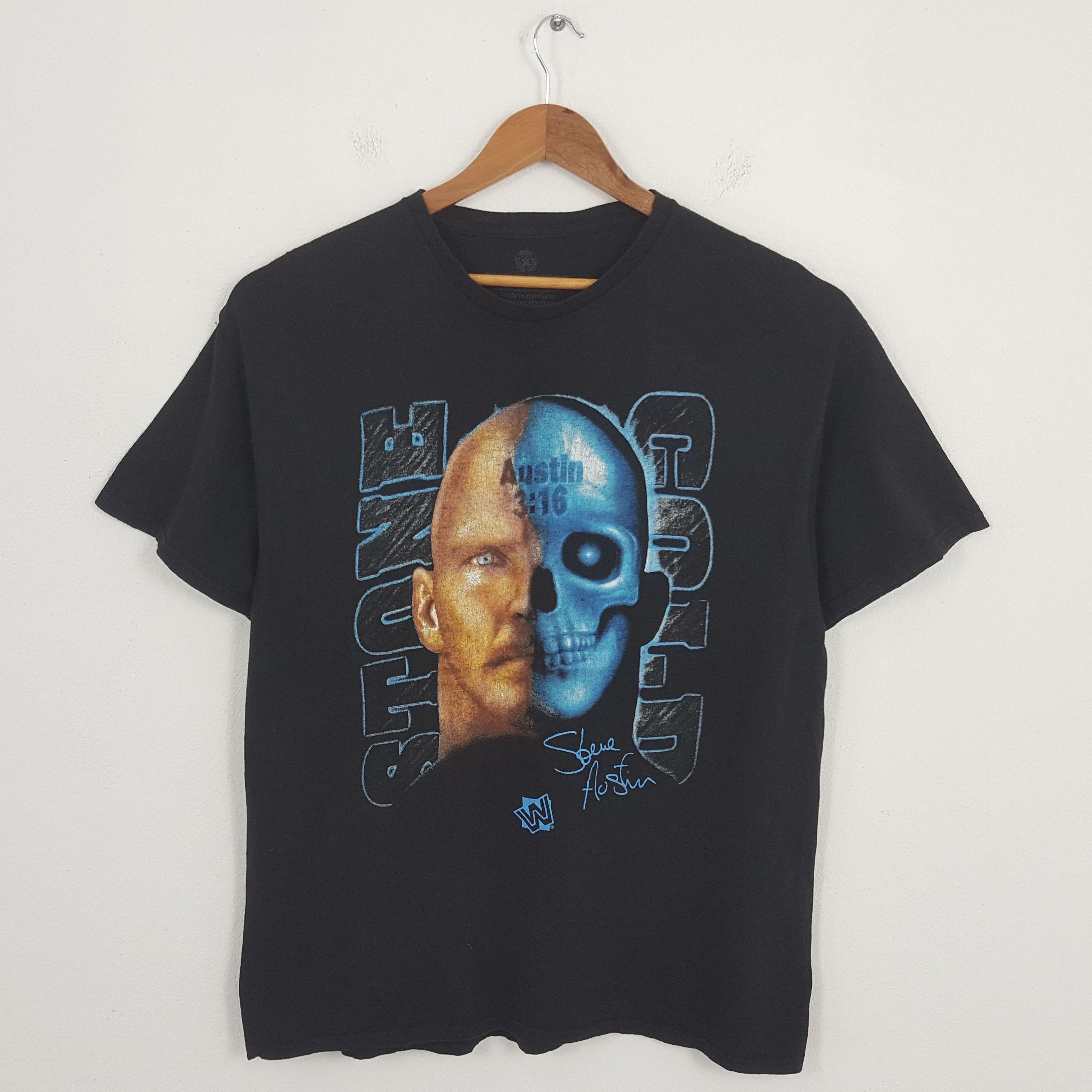 Vintage × WWE × WWF Vintage STONE COLD American WWE WWF T-Shirt Size US XL / EU 56 / 4 - 1 Thumbnail