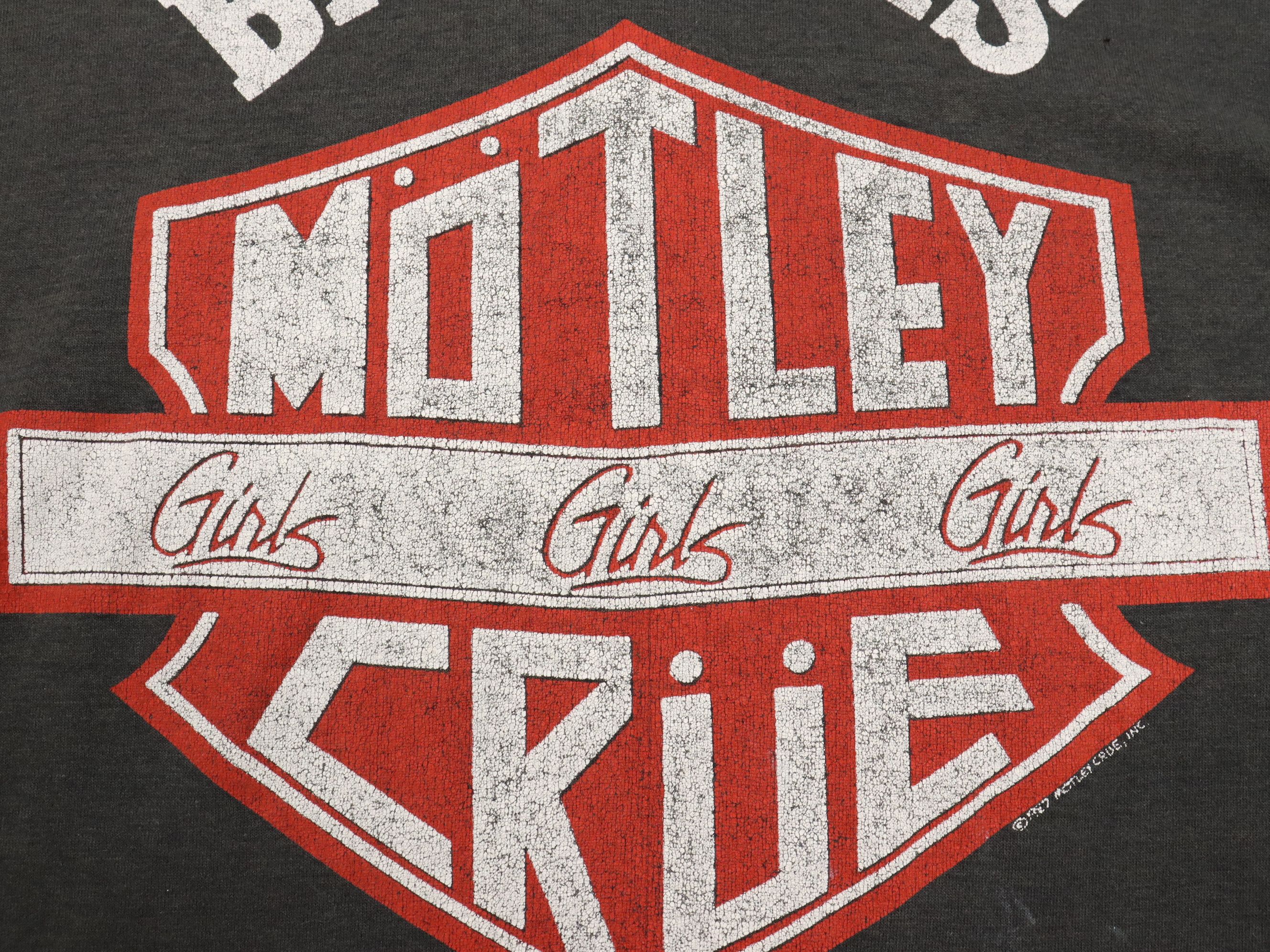 Band Tees Vtg. 80's 1987 Motley Crue Bad Boys Girls Paper Thin Shirt Size US M / EU 48-50 / 2 - 8 Thumbnail