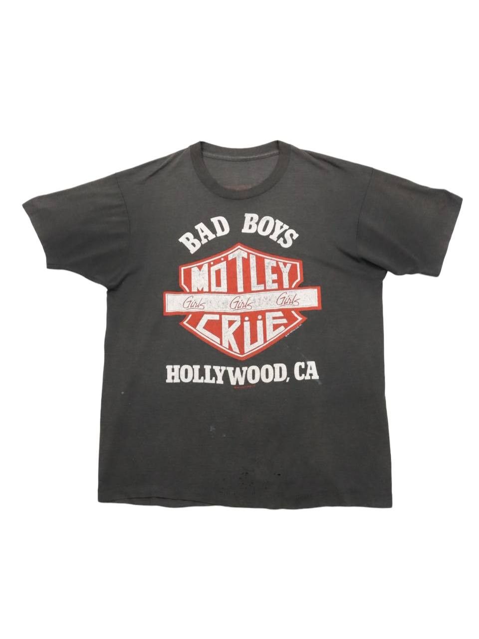 Band Tees Vtg. 80's 1987 Motley Crue Bad Boys Girls Paper Thin Shirt Size US M / EU 48-50 / 2 - 1 Thumbnail