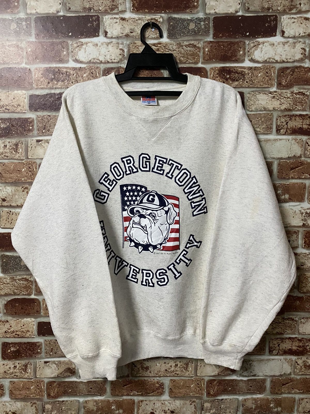 Vintage 🔥RARE🔥VINTAGE 1992 GEORGETOWN UNIVERSITY SWEATER Size US M / EU 48-50 / 2 - 2 Thumbnail
