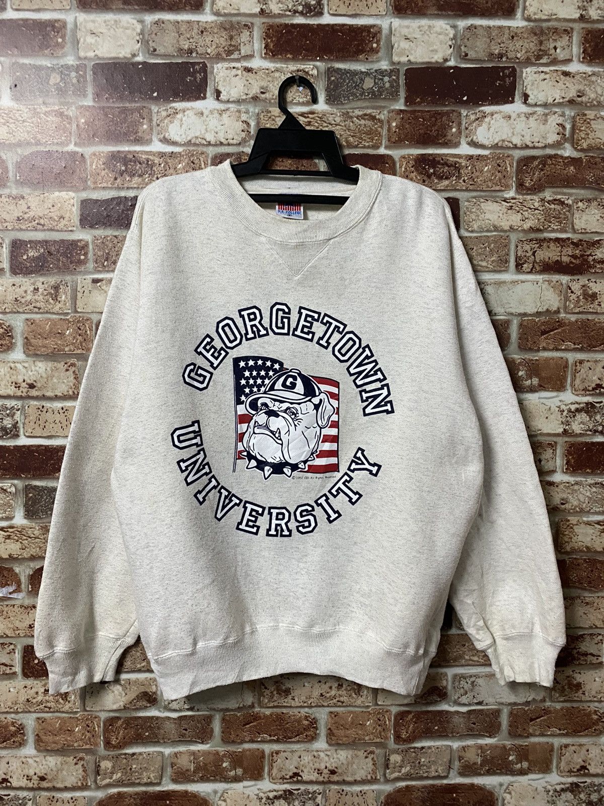 Vintage 🔥RARE🔥VINTAGE 1992 GEORGETOWN UNIVERSITY SWEATER Size US M / EU 48-50 / 2 - 1 Thumbnail