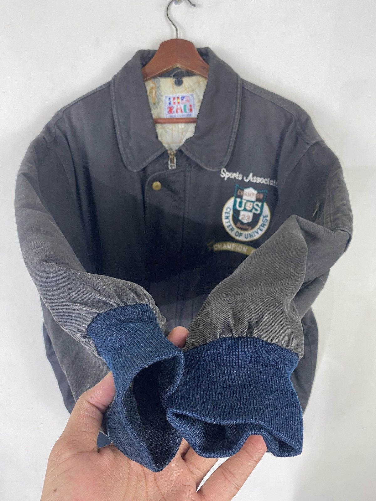 Sports Specialties × Vintage 🔥VINTAGE CENTER OF UNIVERSE BOMBER JACKET Size US L / EU 52-54 / 3 - 11 Thumbnail