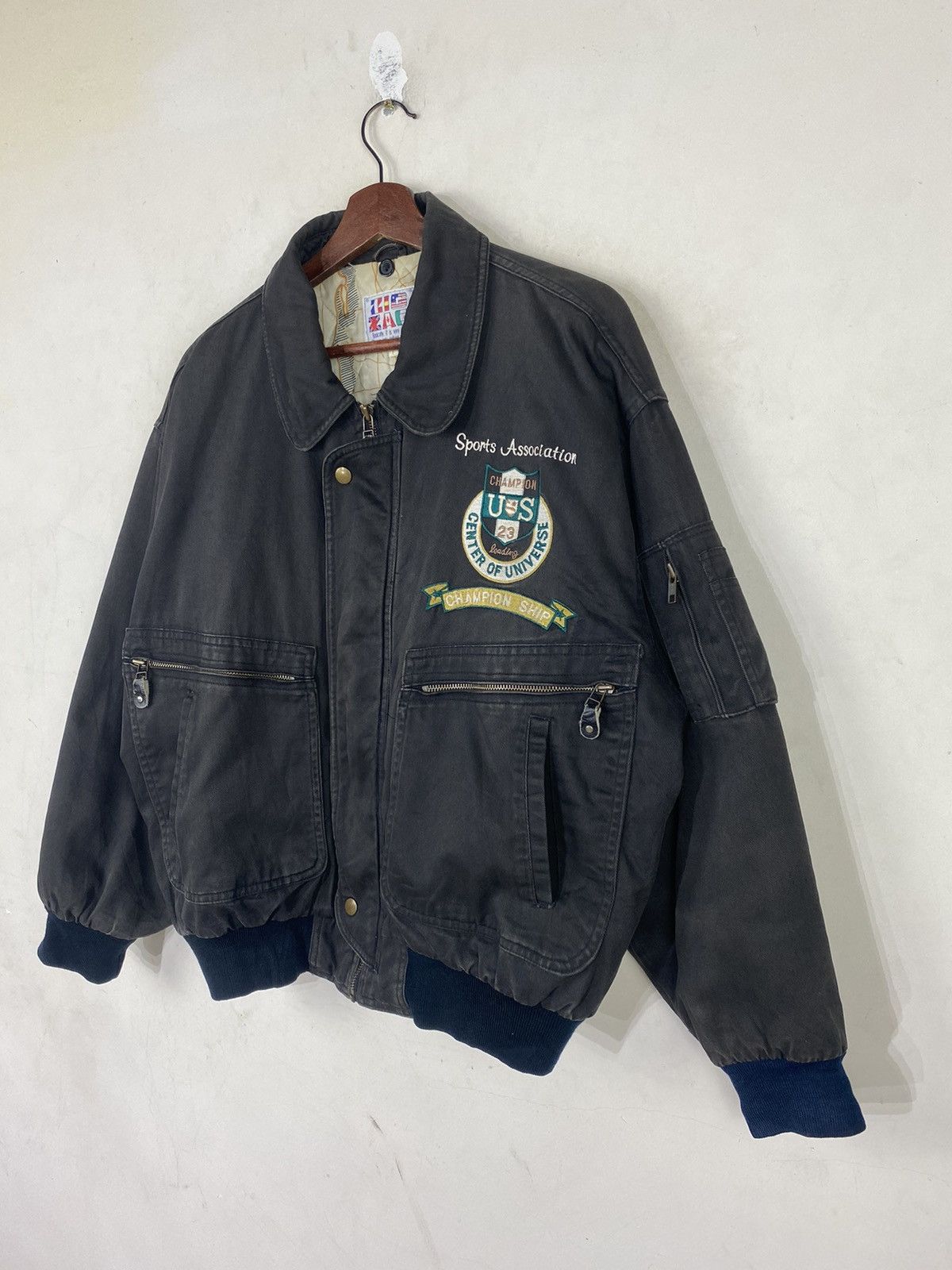 Sports Specialties × Vintage 🔥VINTAGE CENTER OF UNIVERSE BOMBER JACKET Size US L / EU 52-54 / 3 - 5 Thumbnail
