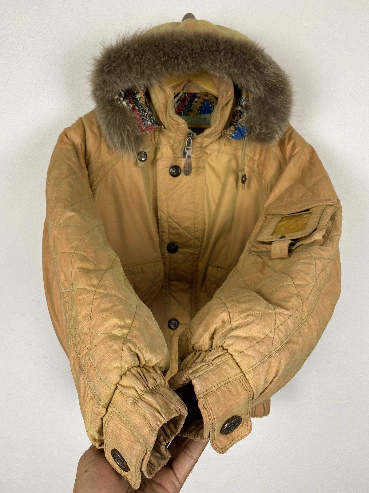 If Six Was Nine × Japanese Brand PHENIX ARCTIC ZONE HOODED FUR BOMBER DOWN MEN JACKET Size US L / EU 52-54 / 3 - 5 Thumbnail