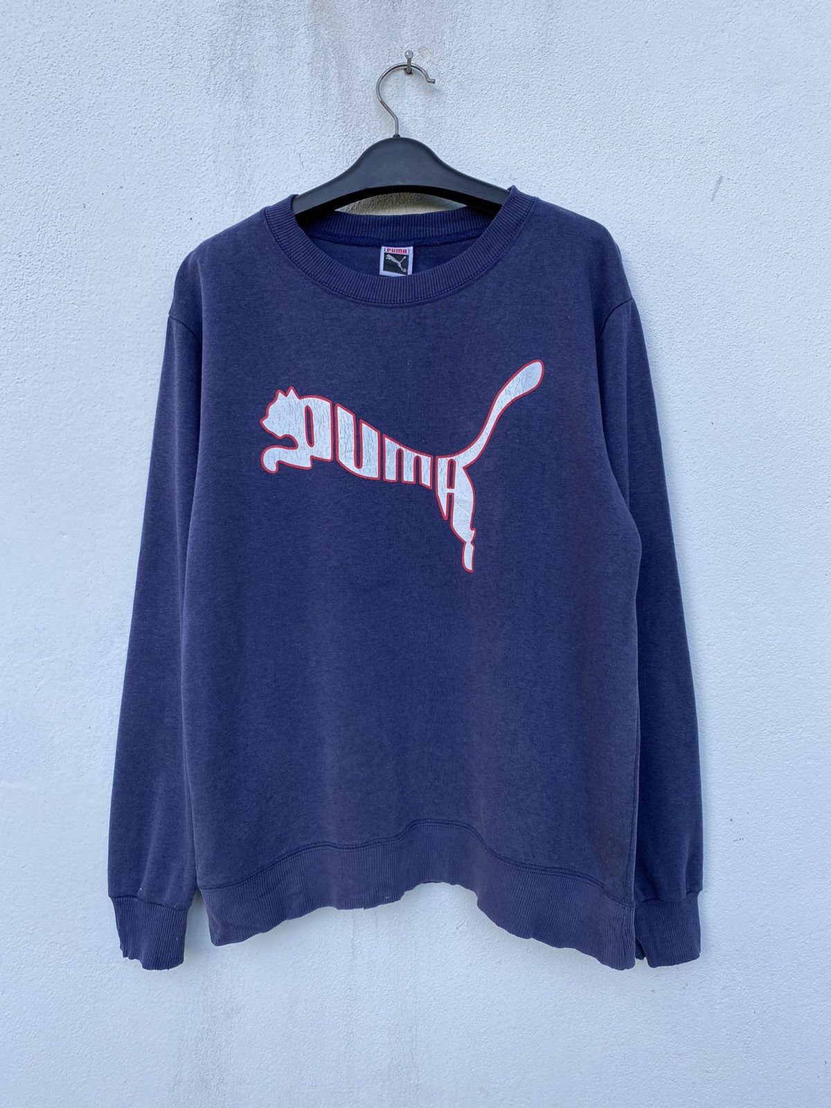Puma × Vintage 🔥RARE🔥VINTAGE PUMA BIG LOGO SWEATER Size US M / EU 48-50 / 2 - 2 Thumbnail
